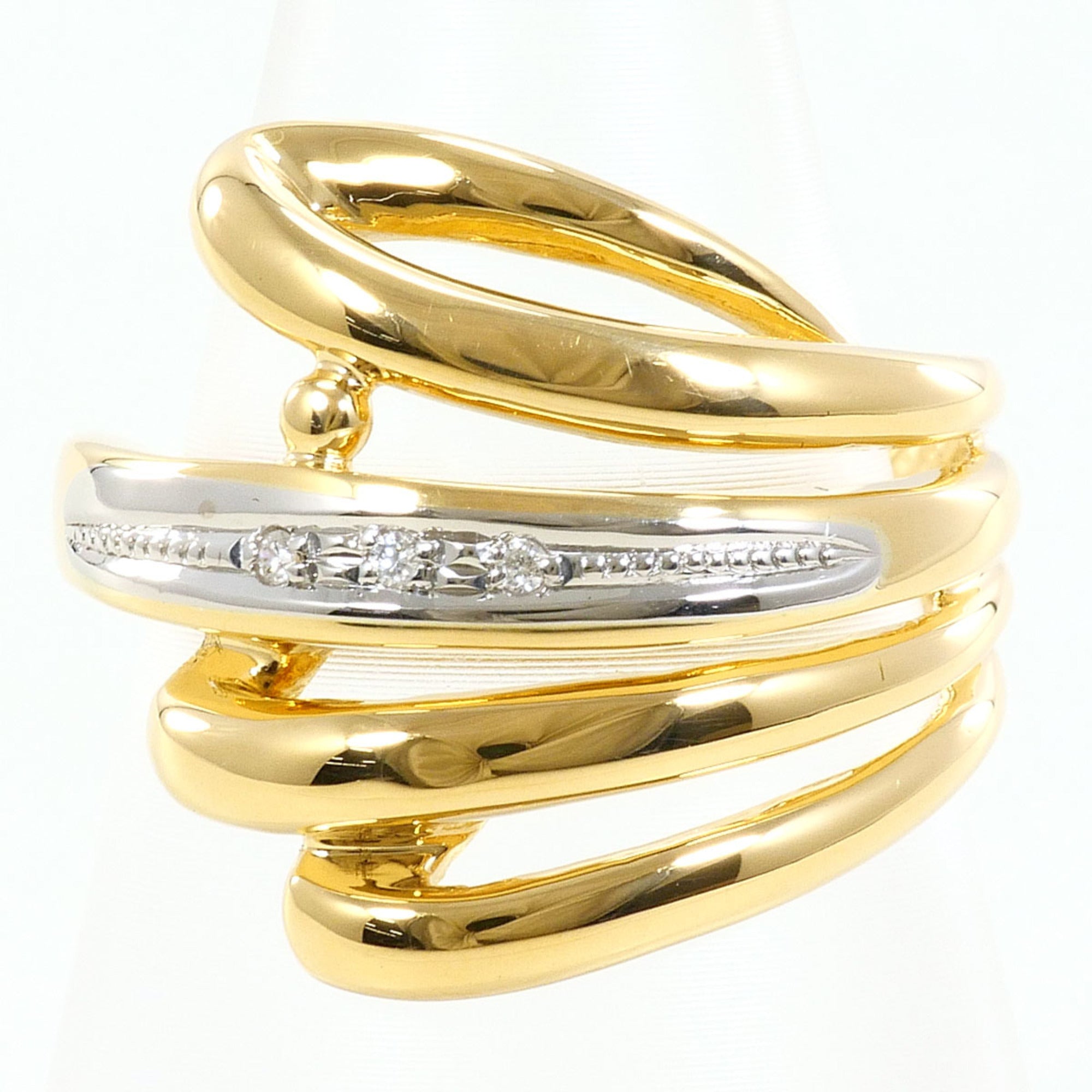 Unbranded Platinum Yellow Gold Yellow Gold (18K) Platinum 900 Band Ring (Pre-Owned)