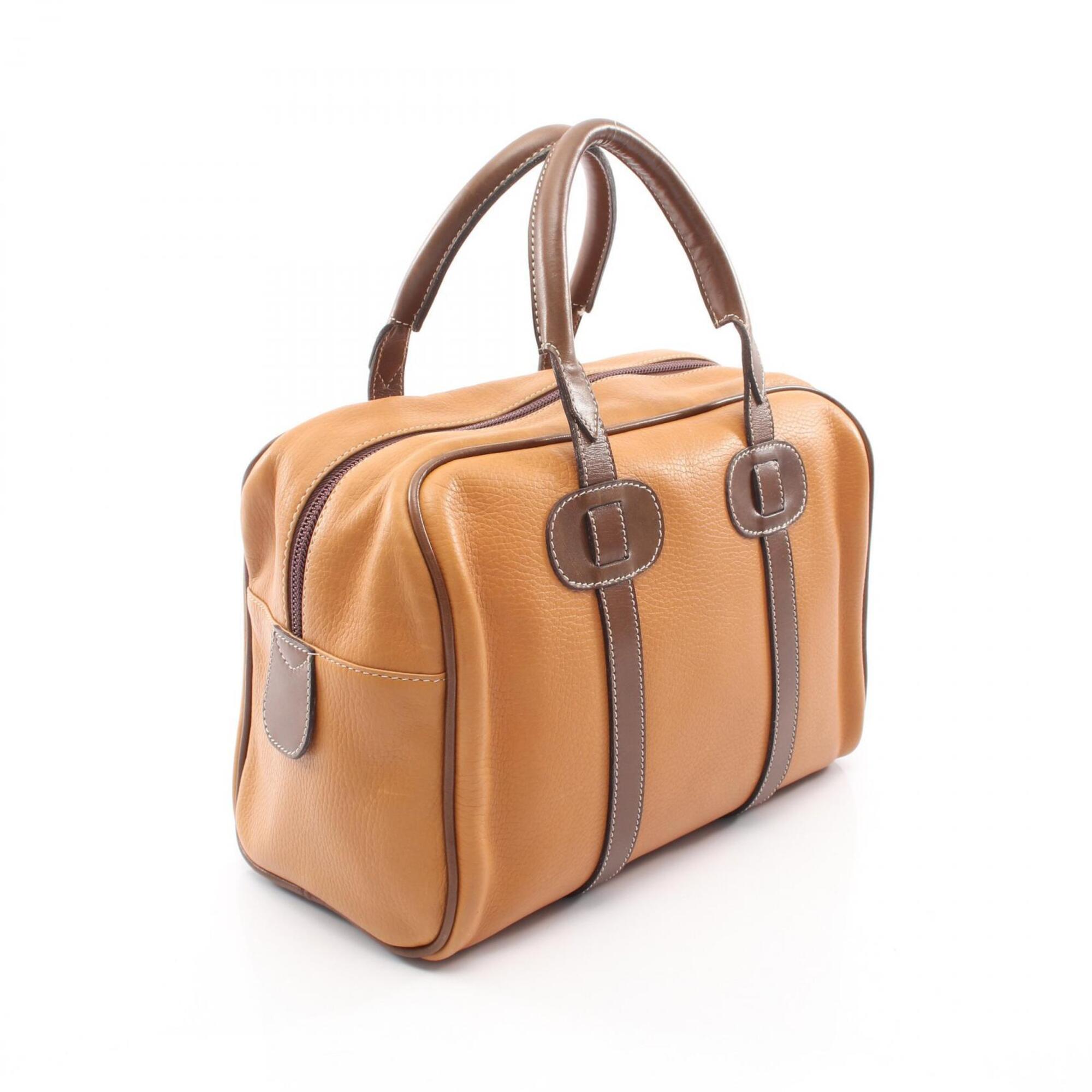 Loewe Brown Leather Handbag Tote Bag (Pre-Owned)