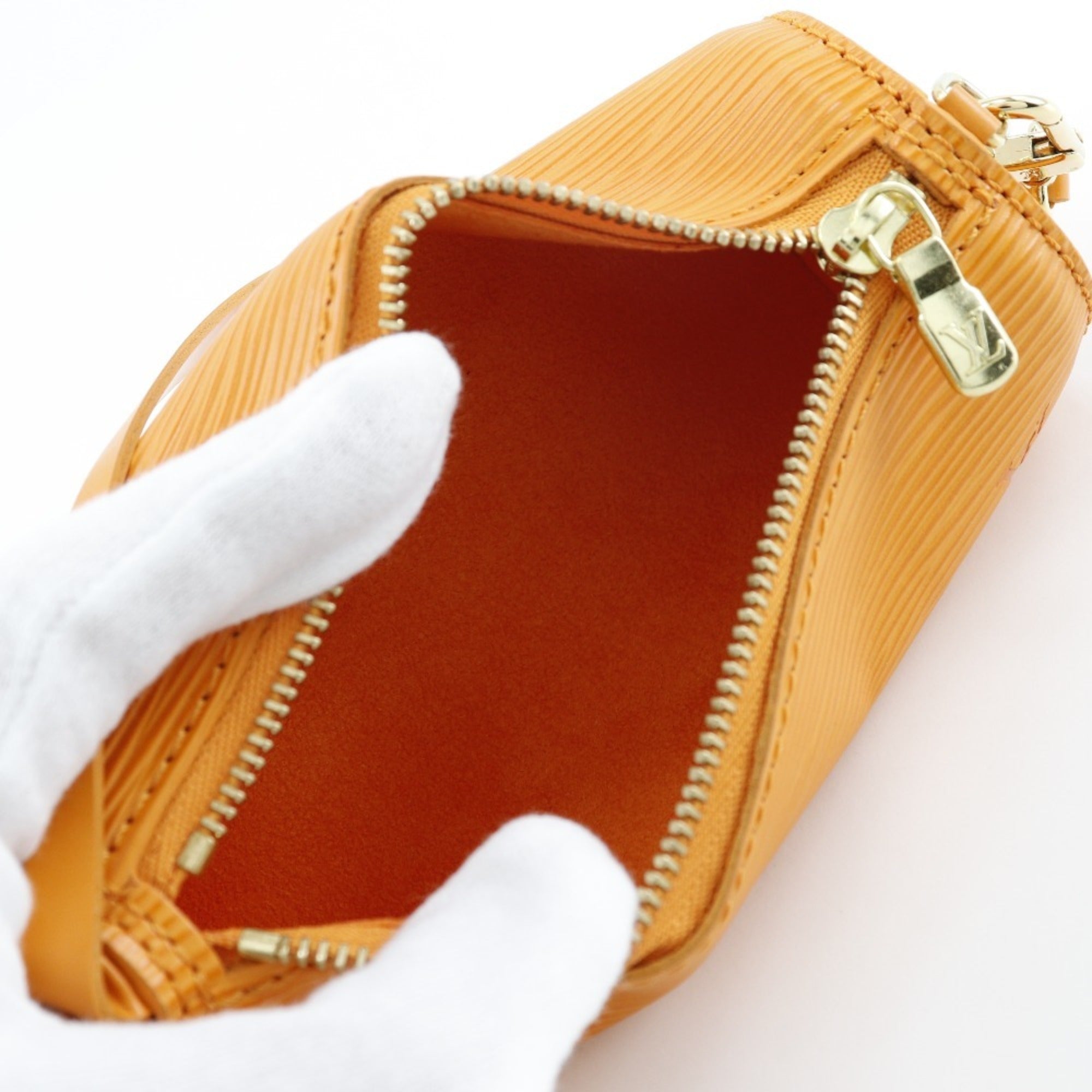 Louis Vuitton Orange Epi Leather Handbag (Pre-Owned)