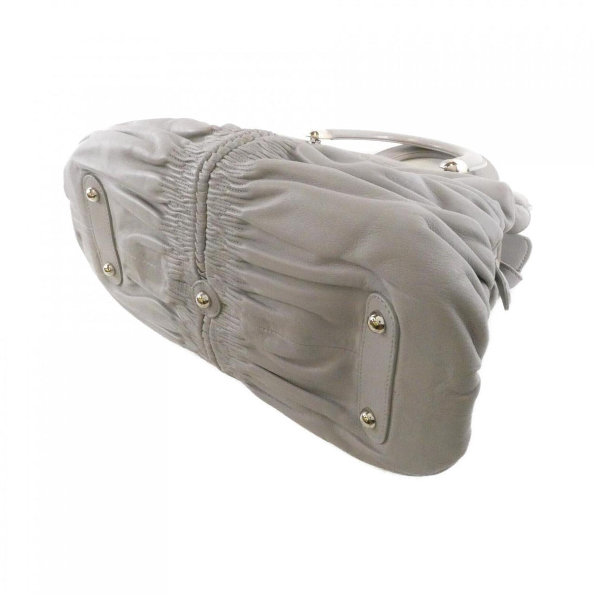 Christian Dior Gray Leather Handbag (Pre-Owned)