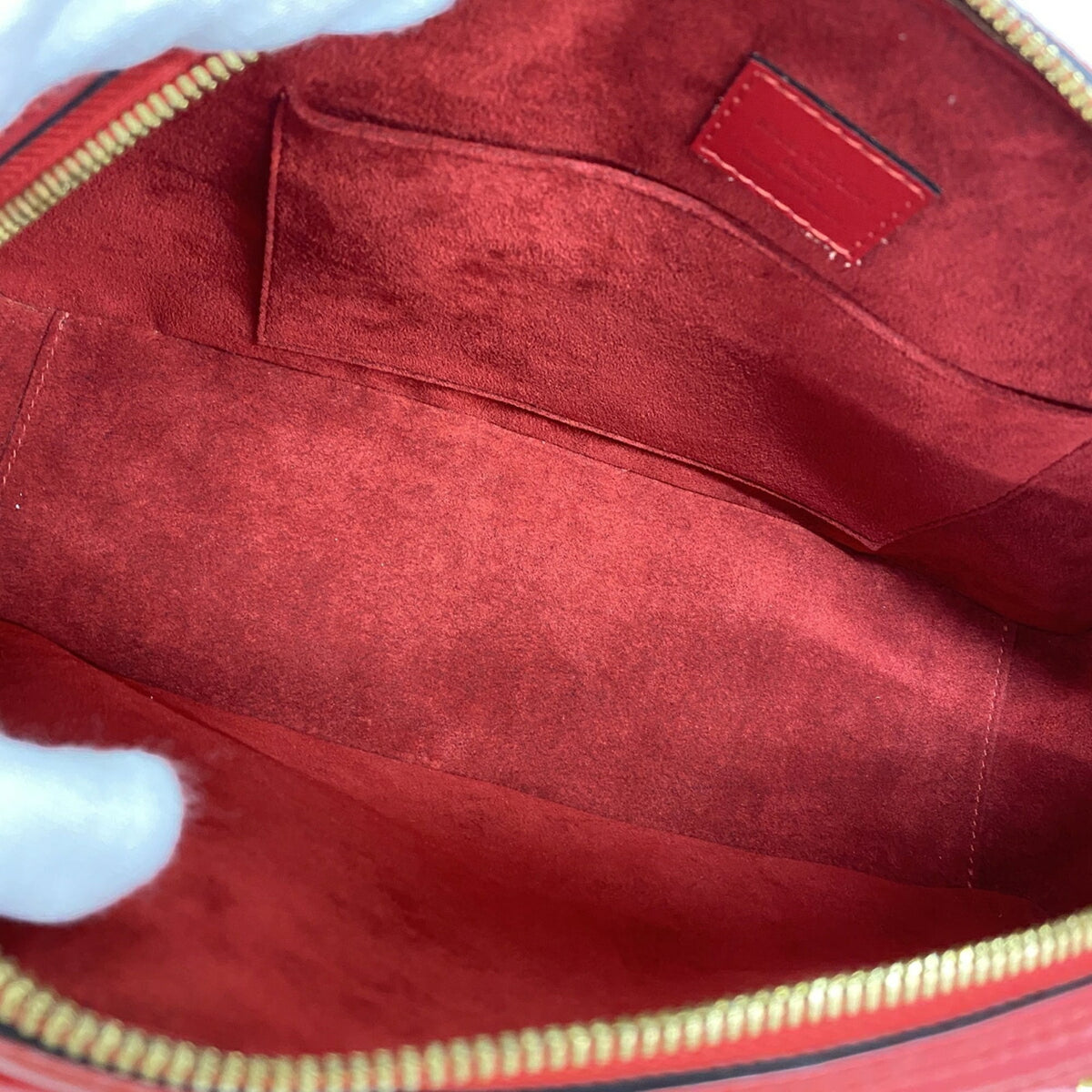 Louis Vuitton Castilian Red Handbag (Pre-Owned)