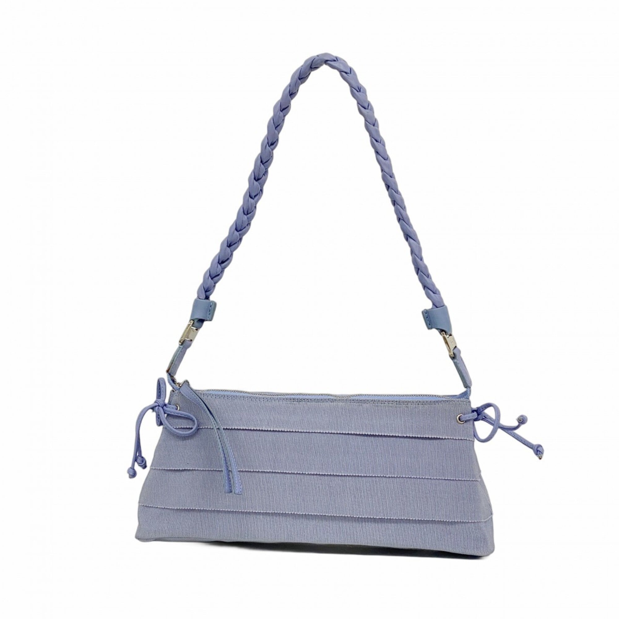 Salvatore Ferragamo Blue Canvas Shoulder Bag (Pre-Owned)