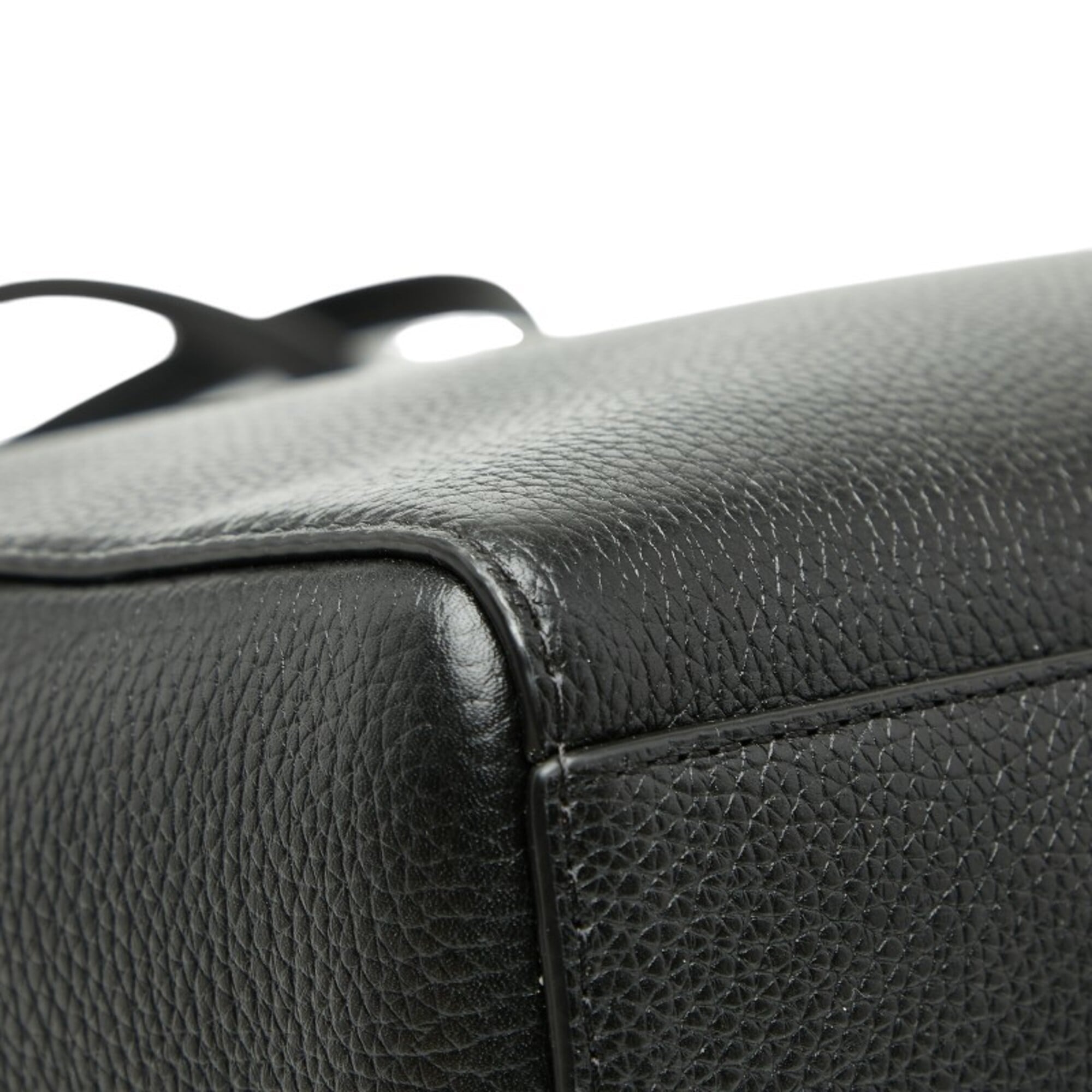 Michael Kors Black Leather Handbag Tote Bag (Pre-Owned)
