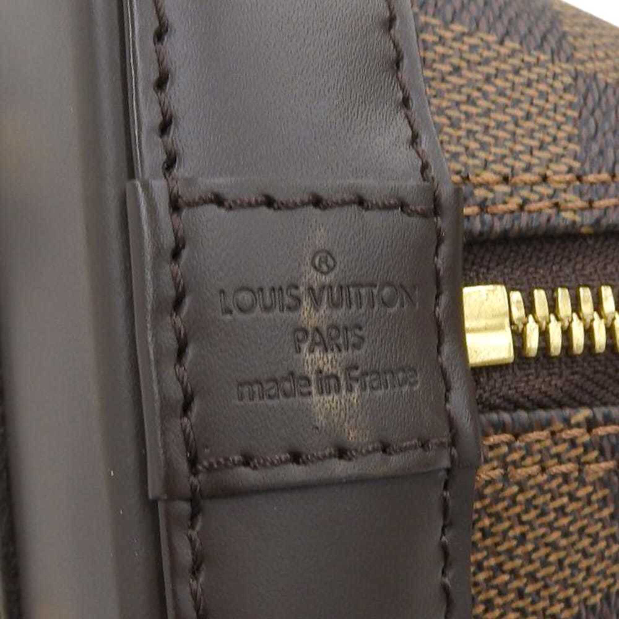 Louis Vuitton Damier Canvas Ebene Pvc Handbag Shoulder Bag (Pre-Owned)