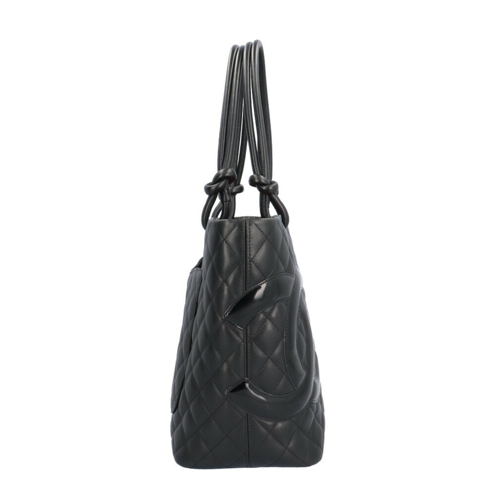 Chanel Black Pink Leather Tote Bag (Pre-Owned)