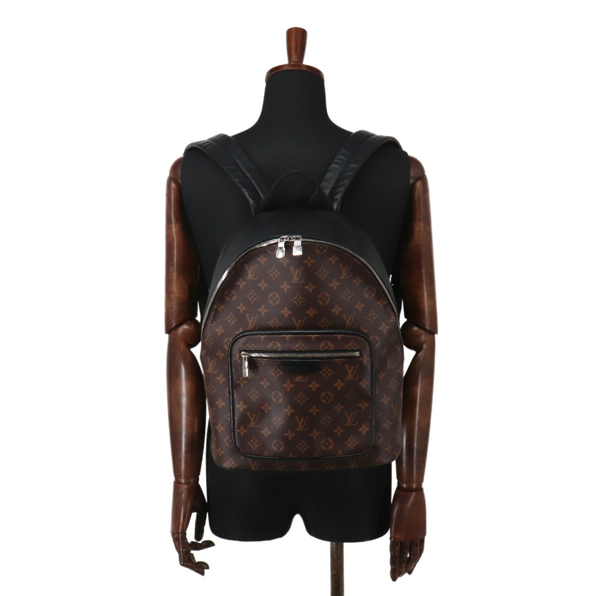 Louis Vuitton Black Brown Monogram Macassar Monogram Backpack (Pre-Owned)