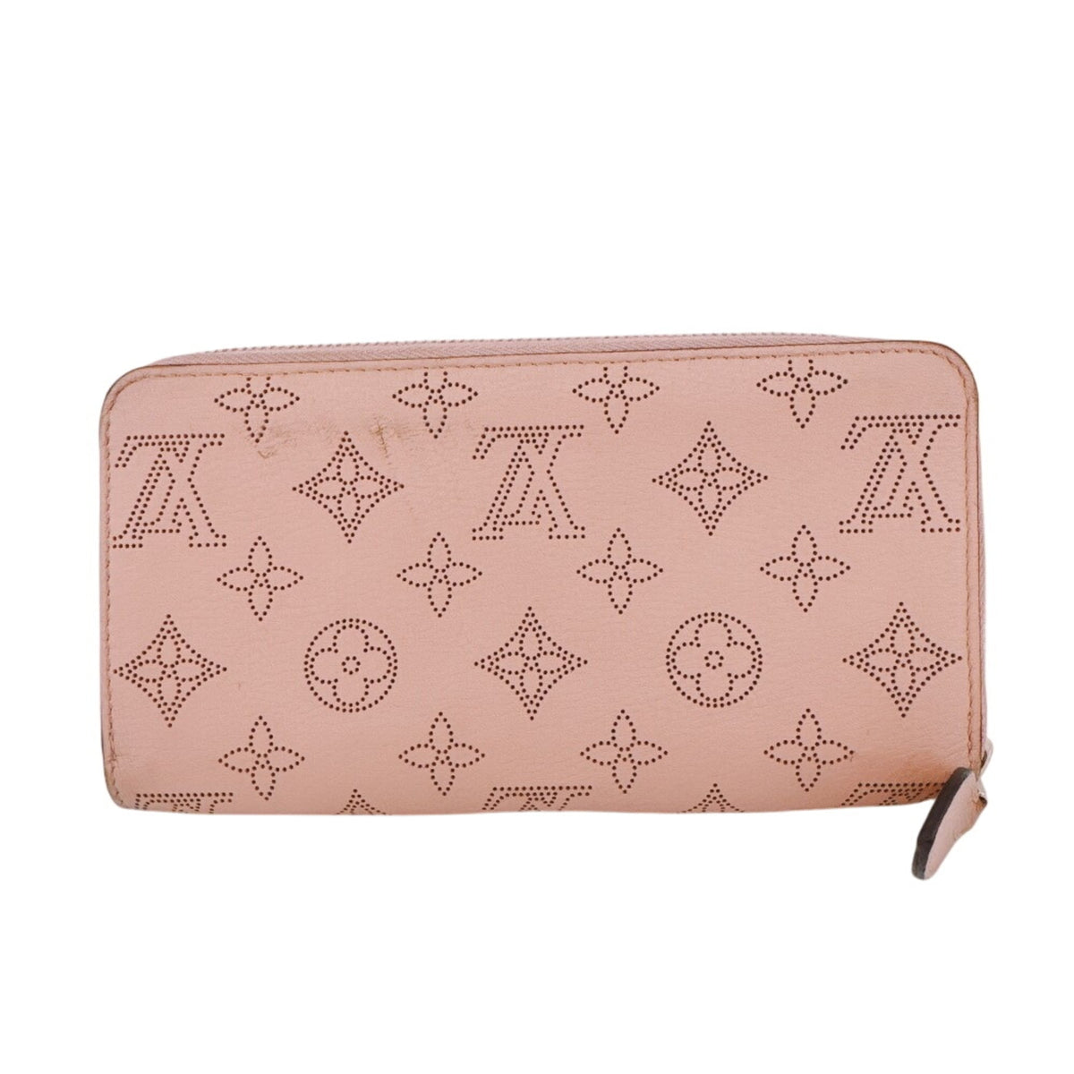 Louis Vuitton Mahina Beige Pink Mahina Leather Long Wallet (Bi-Fold) (Pre-Owned)