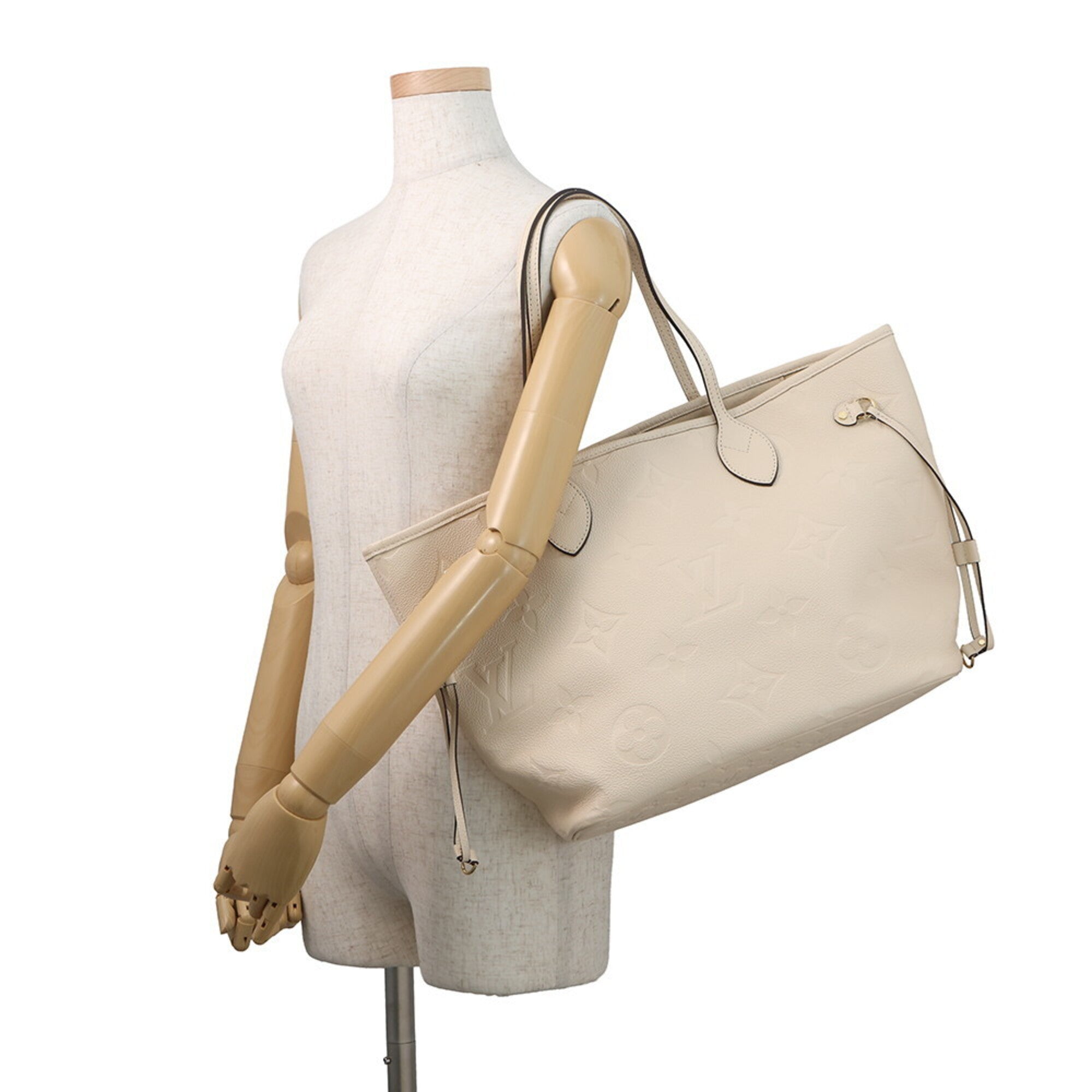 Louis Vuitton Cream Monogram Empreinte Tote Bag (Pre-Owned)
