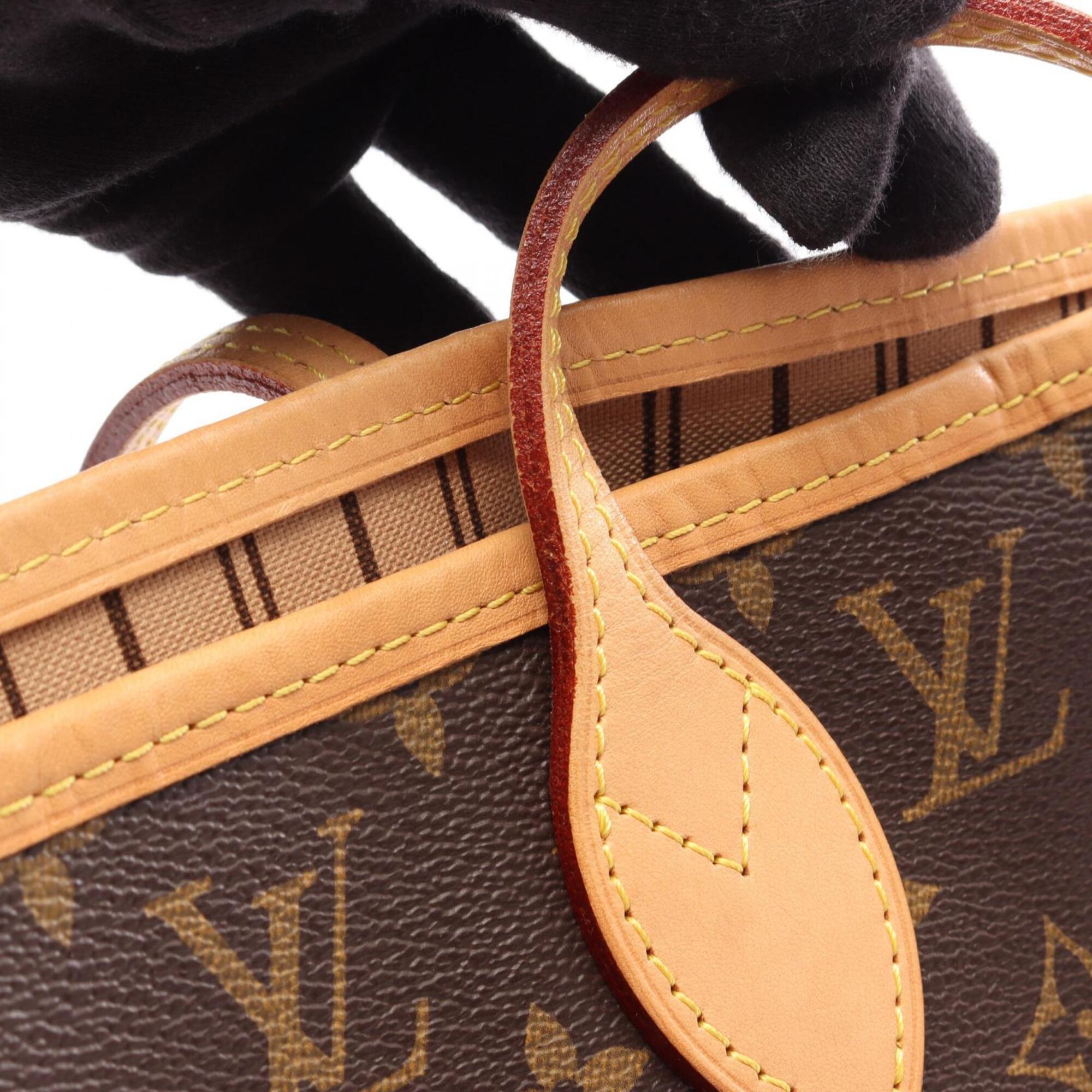 Louis Vuitton Brown Coated Canvas Pvc Monogram Leather Handbag Tote Bag (Pre-Owned)