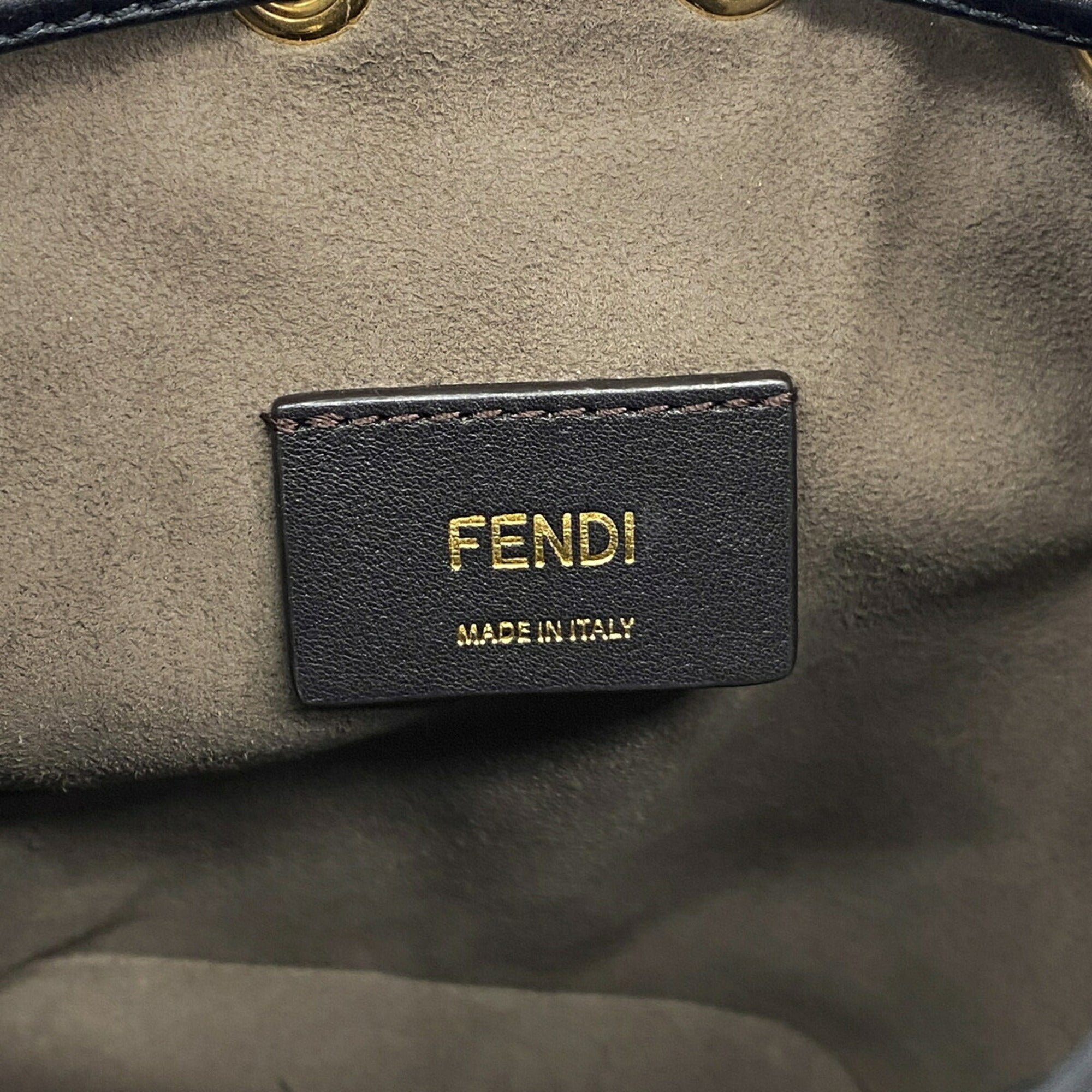 Fendi Black Leather Handbag (Pre-Owned)