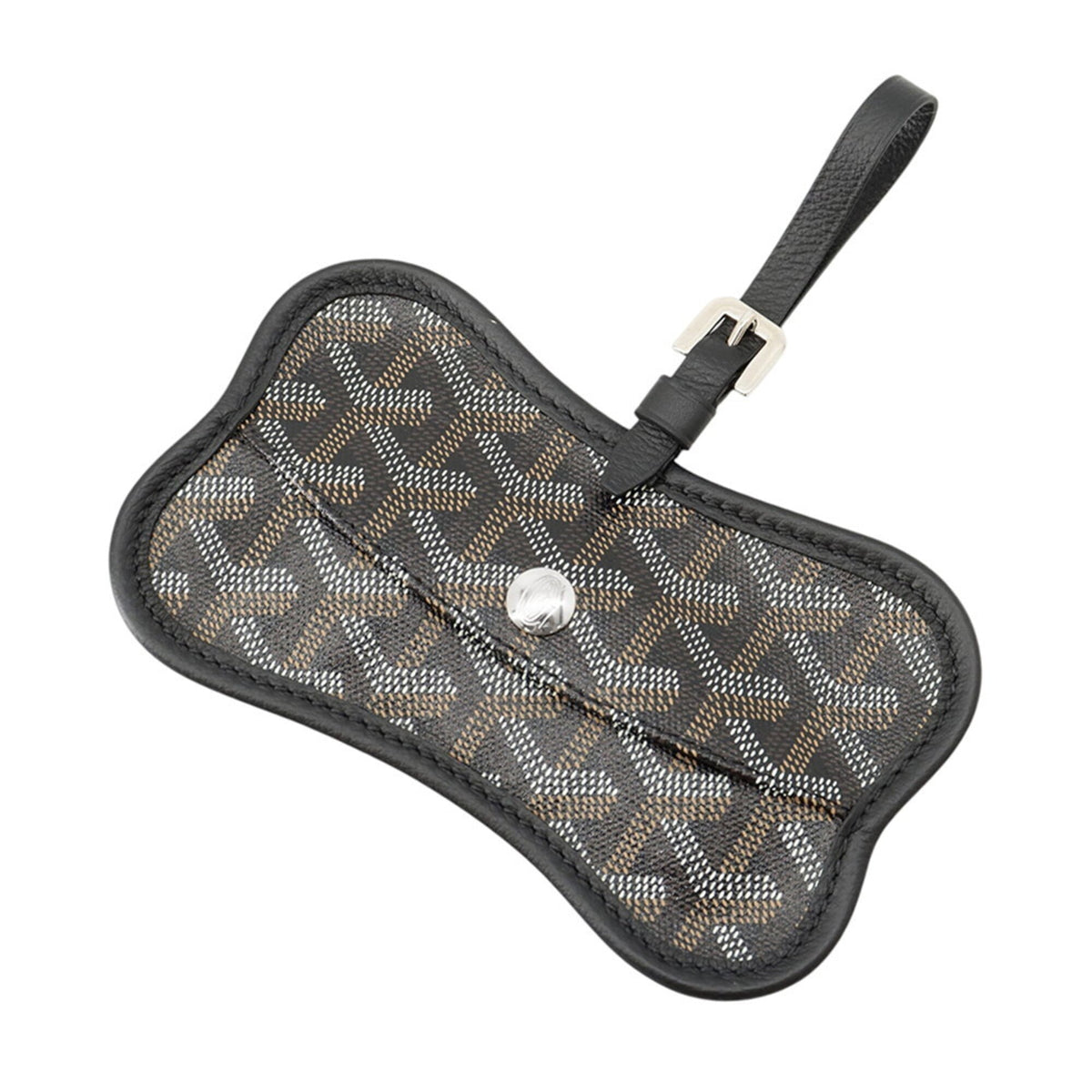 Goyard Black Brown White Pvc Leather Handbag (Pre-Owned)