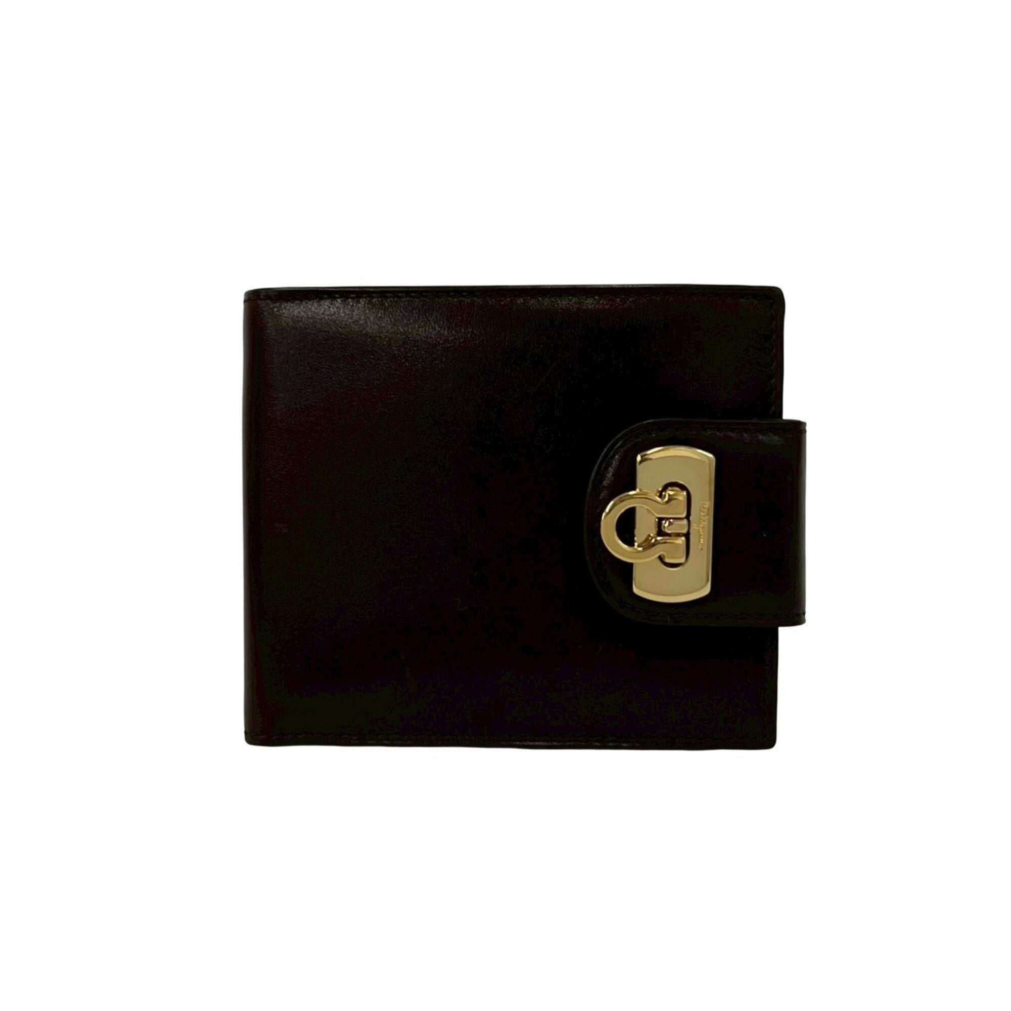 Salvatore Ferragamo Brown Leather Wallet (Bi-Fold) (Pre-Owned)
