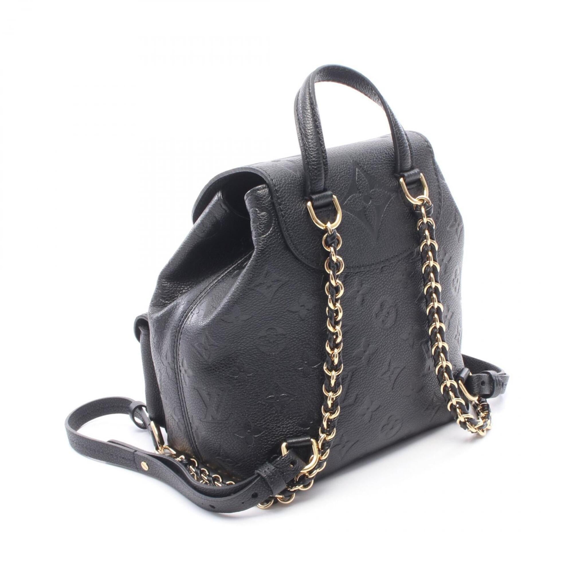 Louis Vuitton Black Noir Monogram Empreinte Backpack Handbag (Pre-Owned)