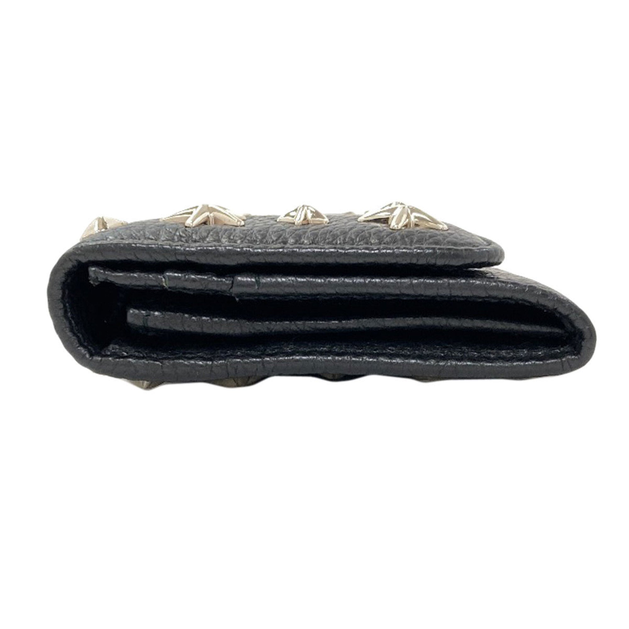 Jimmy Choo Black Leather Long Wallet (Bi-Fold) (Pre-Owned)