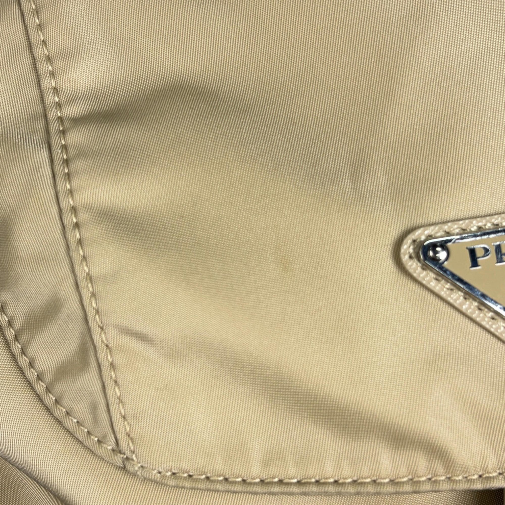 Prada Beige Nylon Backpack (Pre-Owned)