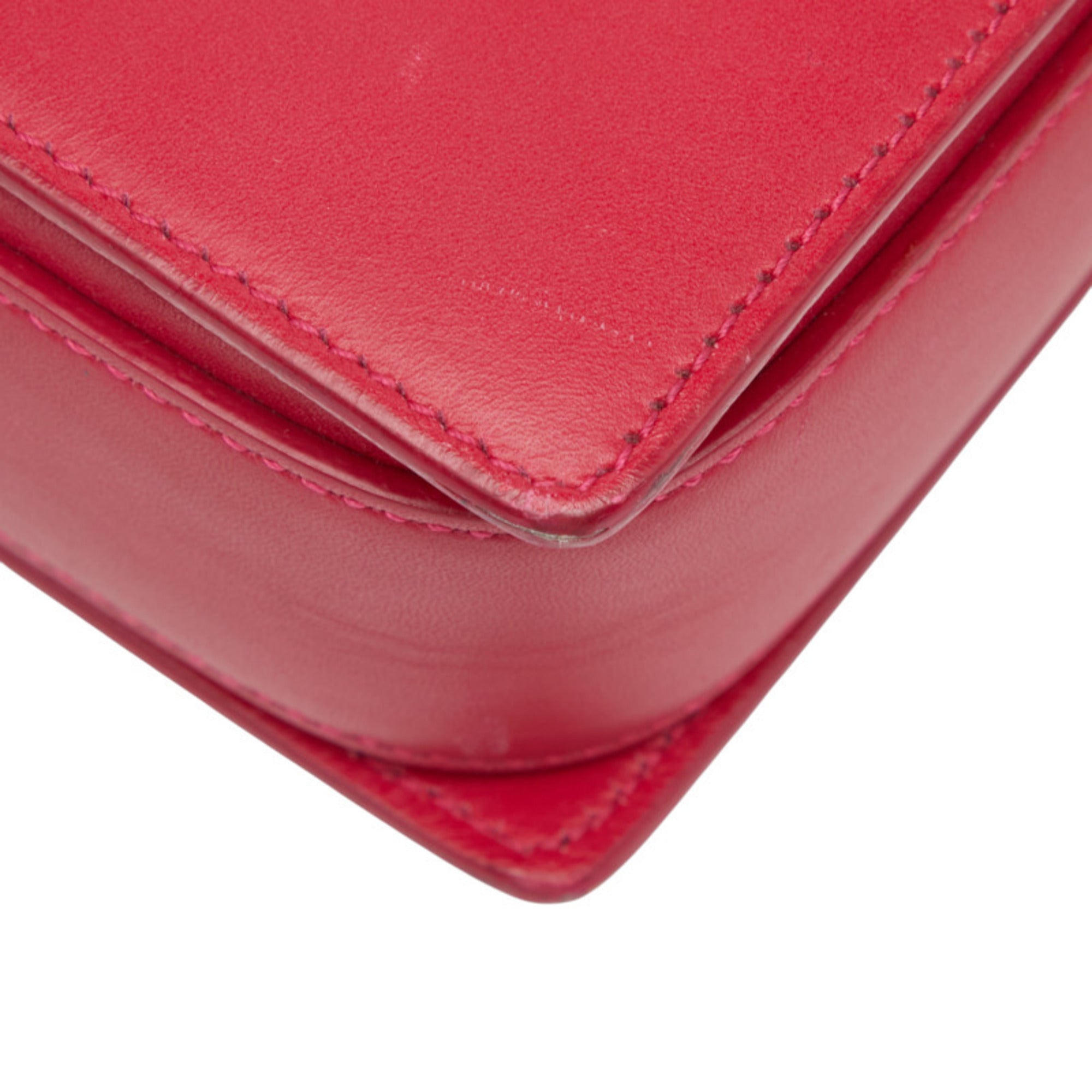 Saint Laurent Pink Leather Shoulder Bag (Pre-Owned)