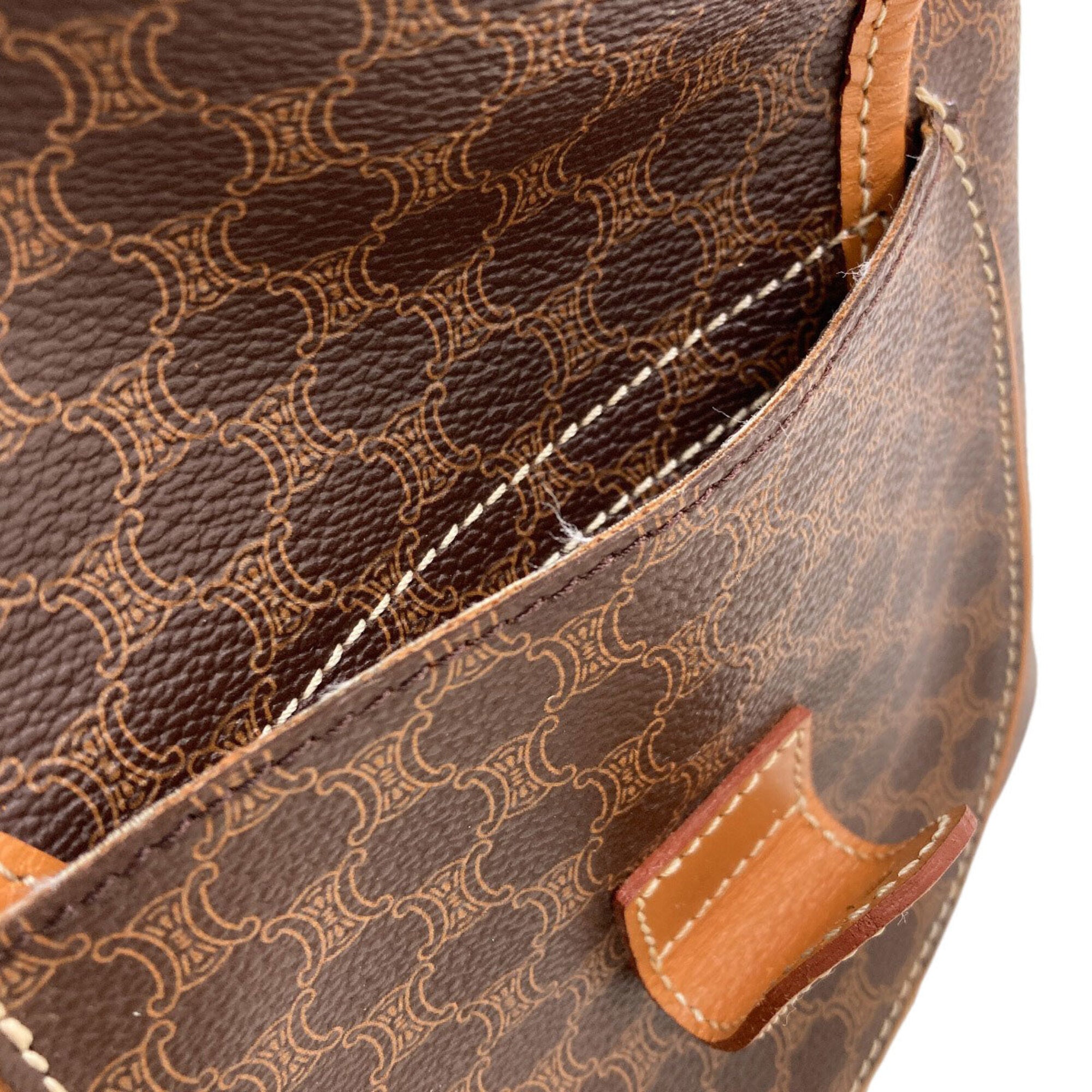 Celine Brown Pvc Backpack (Pre-Owned)