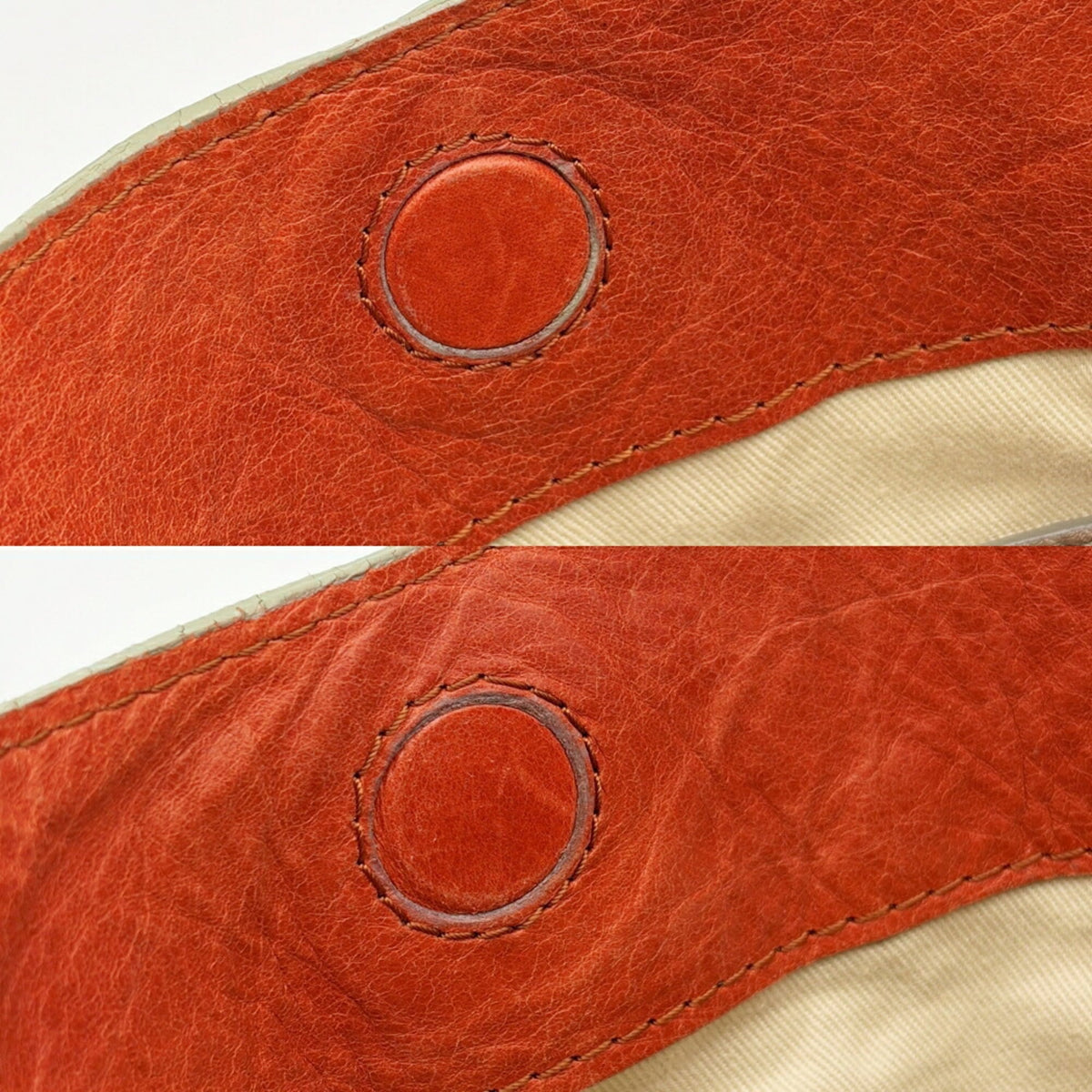 Chloé Orange Leather Shoulder Bag (Pre-Owned)