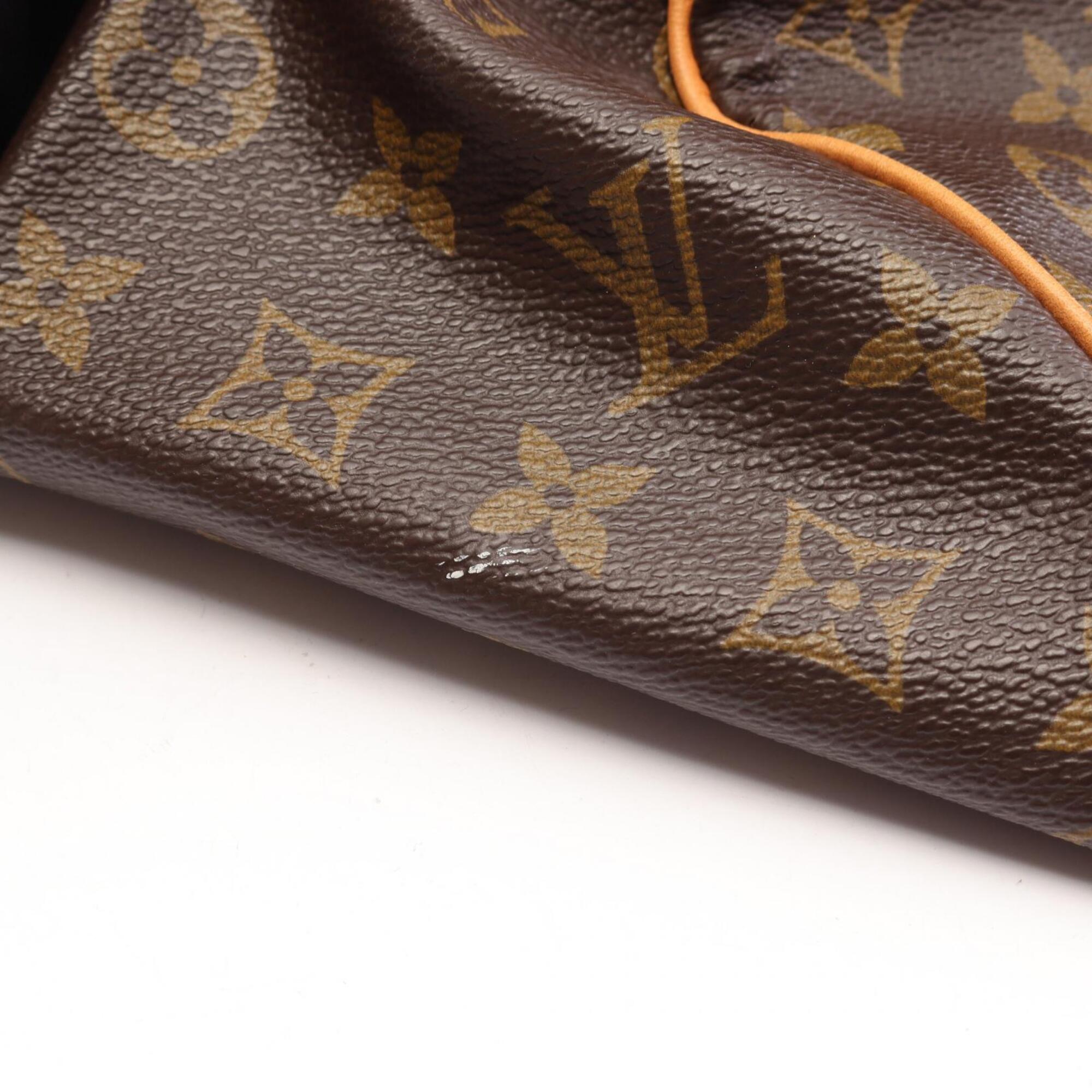 Louis Vuitton Brown Coated Canvas Pvc Leather Boston Bag Handbag (Pre-Owned)