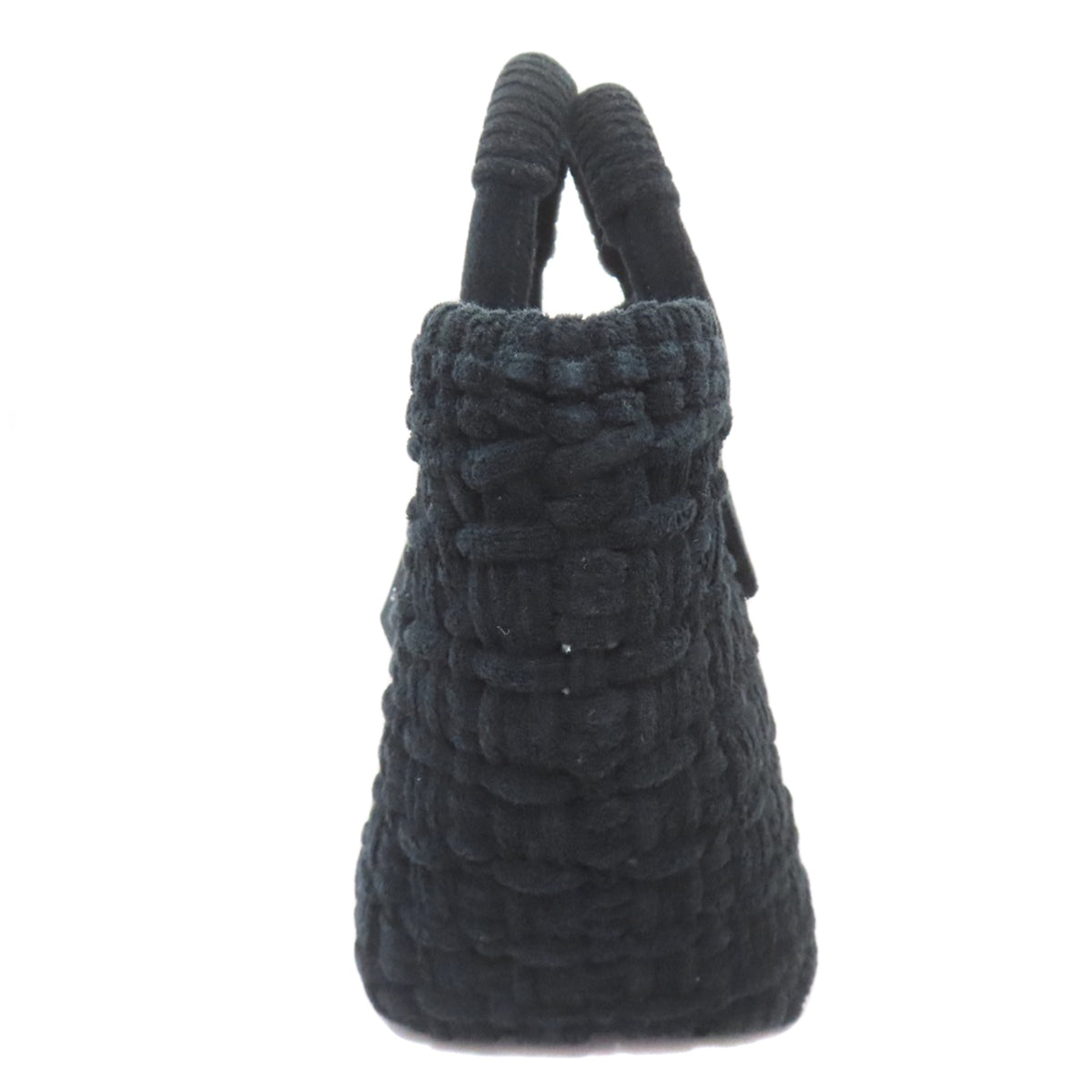 Balenciaga Black Pile Fabric Handbag (Pre-Owned)