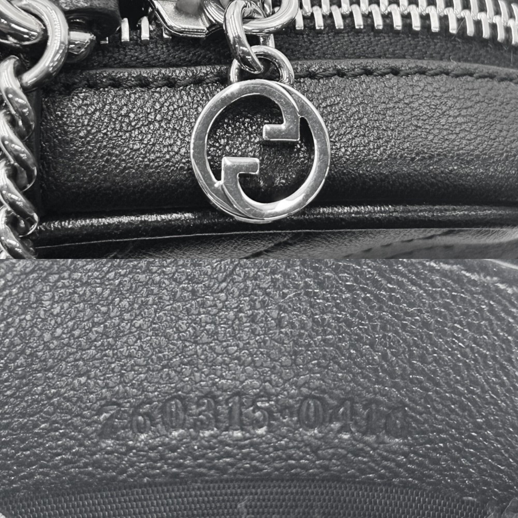 Gucci Black Leather Pochette Shoulder Bag (Pre-Owned)