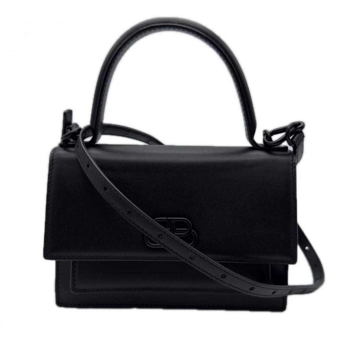 Balenciaga Black Leather Handbag (Pre-Owned)