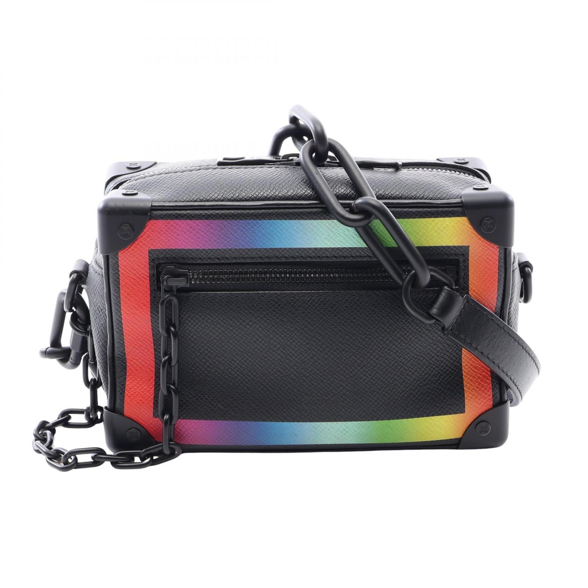 Louis Vuitton Black Multi-Color Leather Handbag Shoulder Bag (Pre-Owned)
