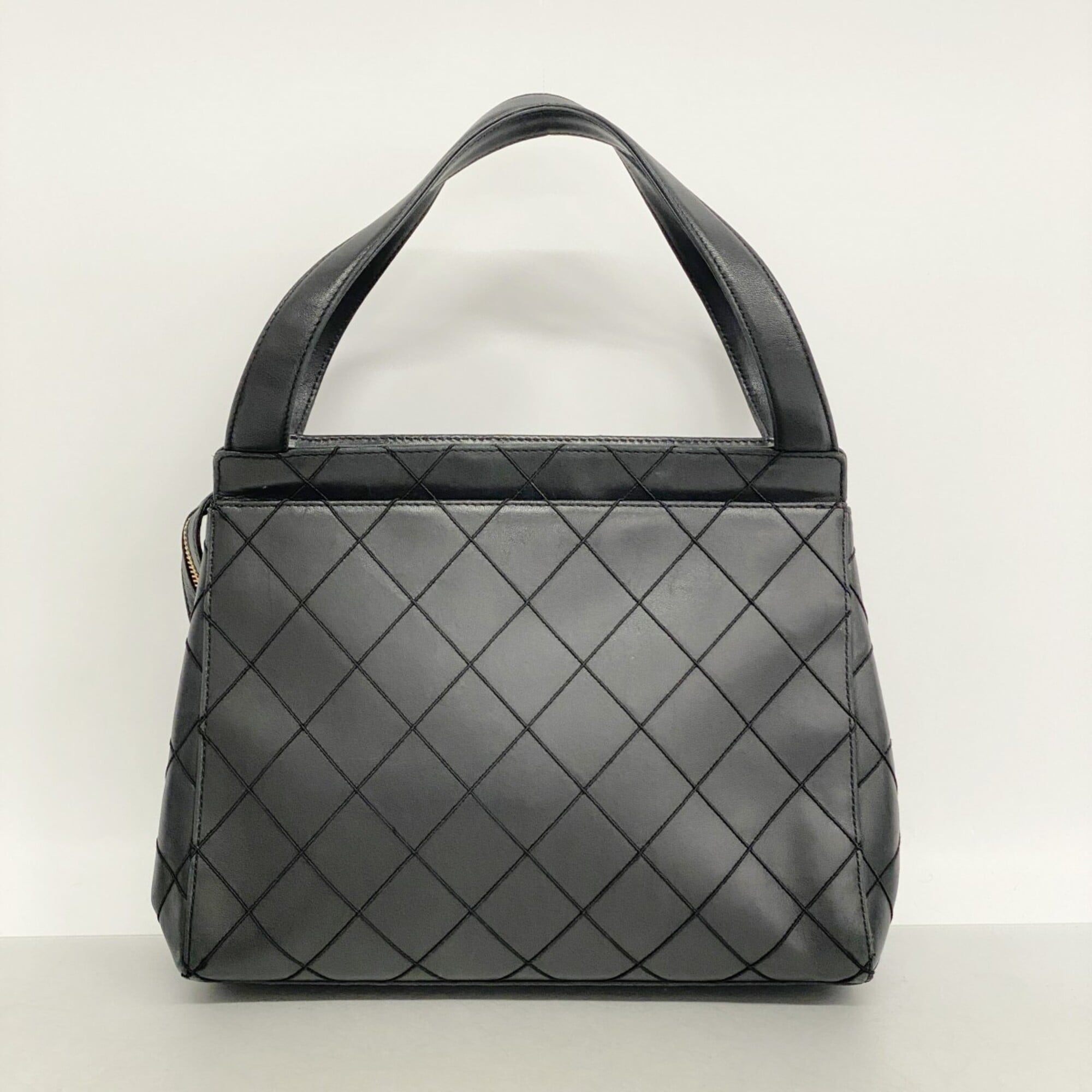 Chanel Black Leather Tote Bag (Pre-Owned)