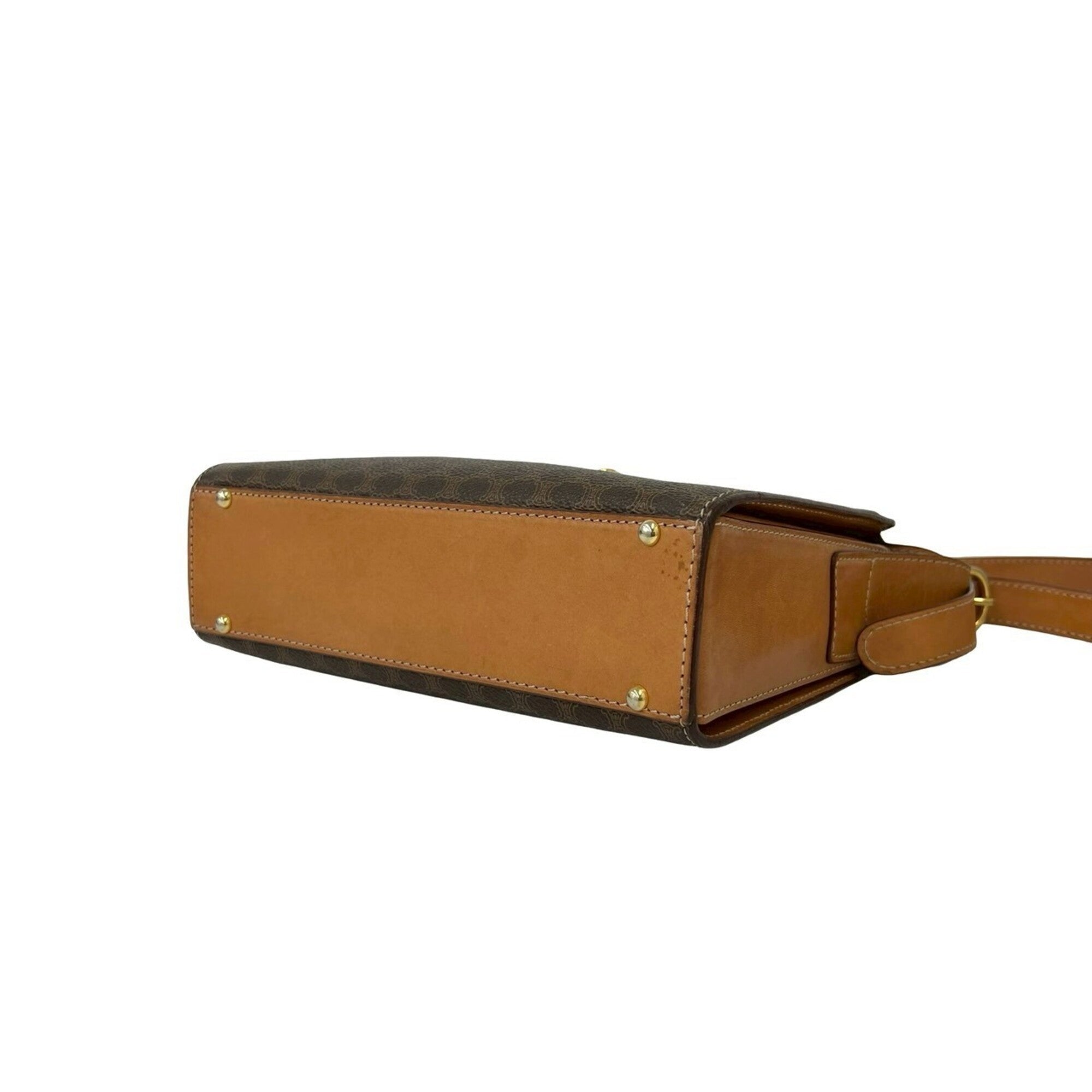 Celine Brown Pvc Leather Shoulder Bag (Pre-Owned)
