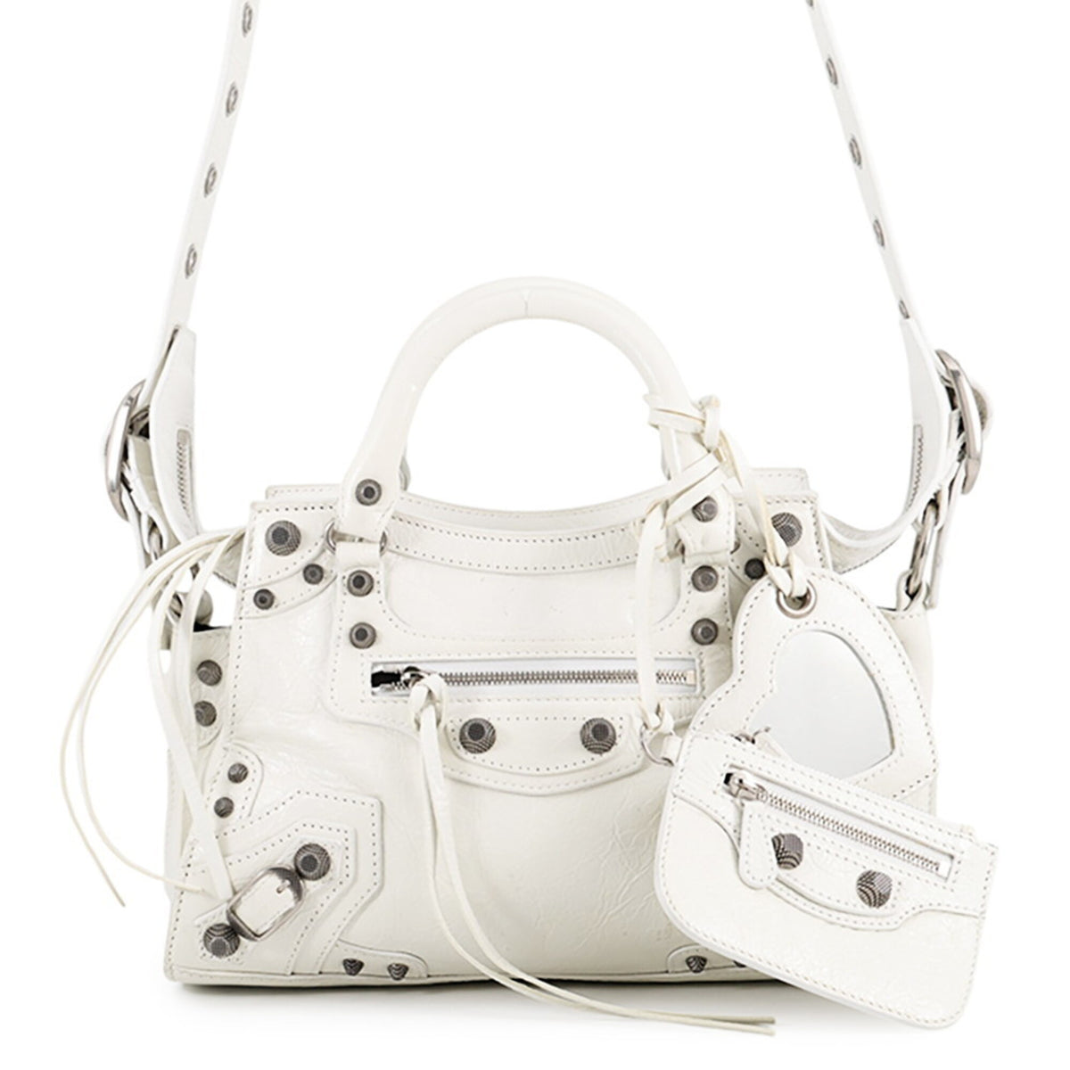 Balenciaga White Leather Handbag (Pre-Owned)