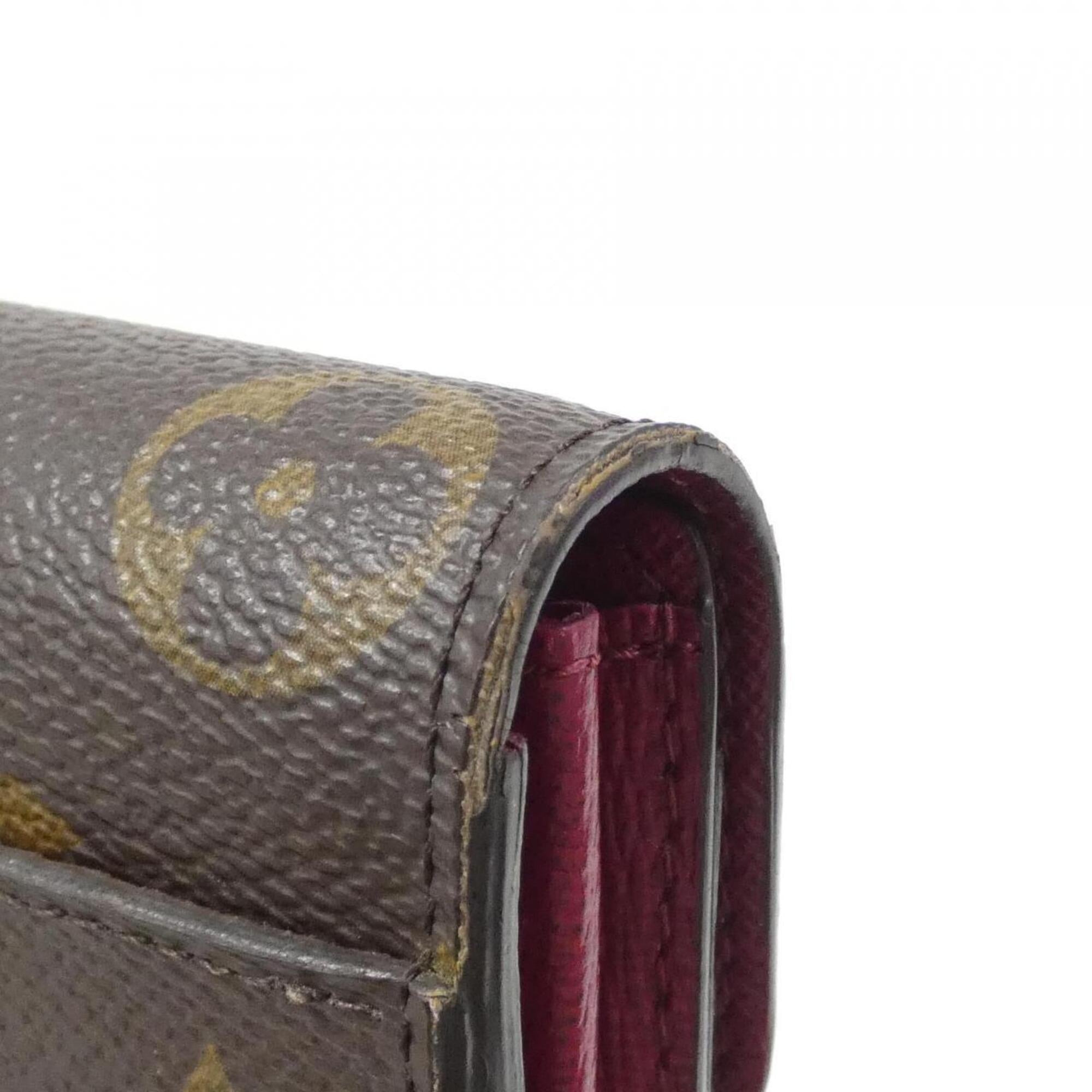 Louis Vuitton Brown Coated Canvas Long Wallet (Bi-Fold) (Pre-Owned)