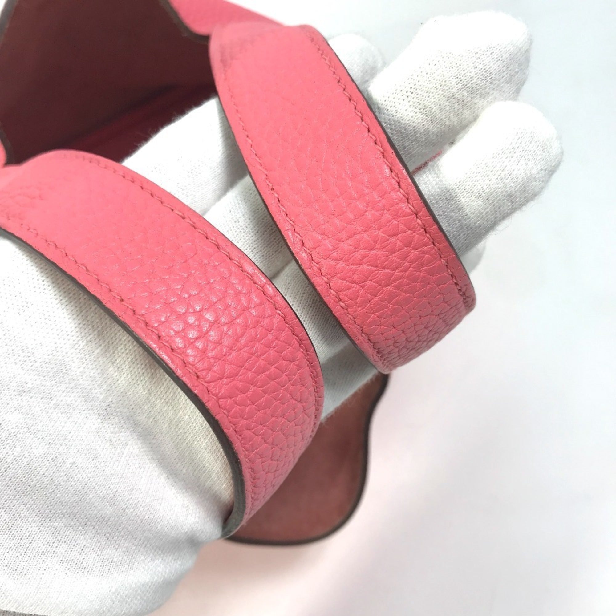 Hermes Picotin Pink Taurillon Clemence Leather Handbag (Pre-Owned)