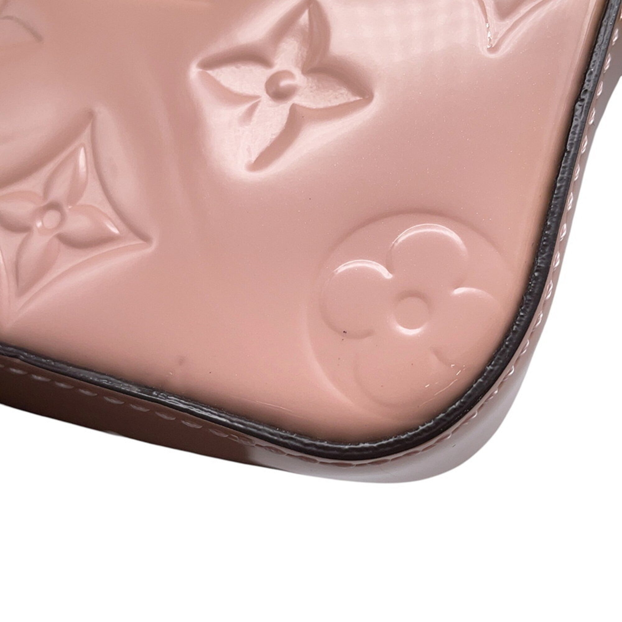 Louis Vuitton Rose Ballerine Monogram Vernis Handbag Pochette Pouch Shoulder Bag (Pre-Owned)