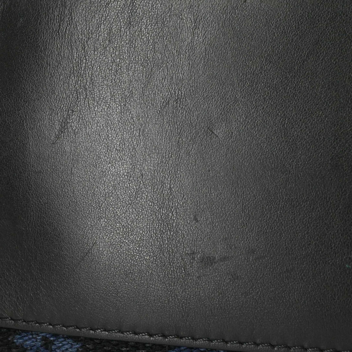 Louis Vuitton Black Navy Jacquard Leather Pouch Tote Bag (Pre-Owned)