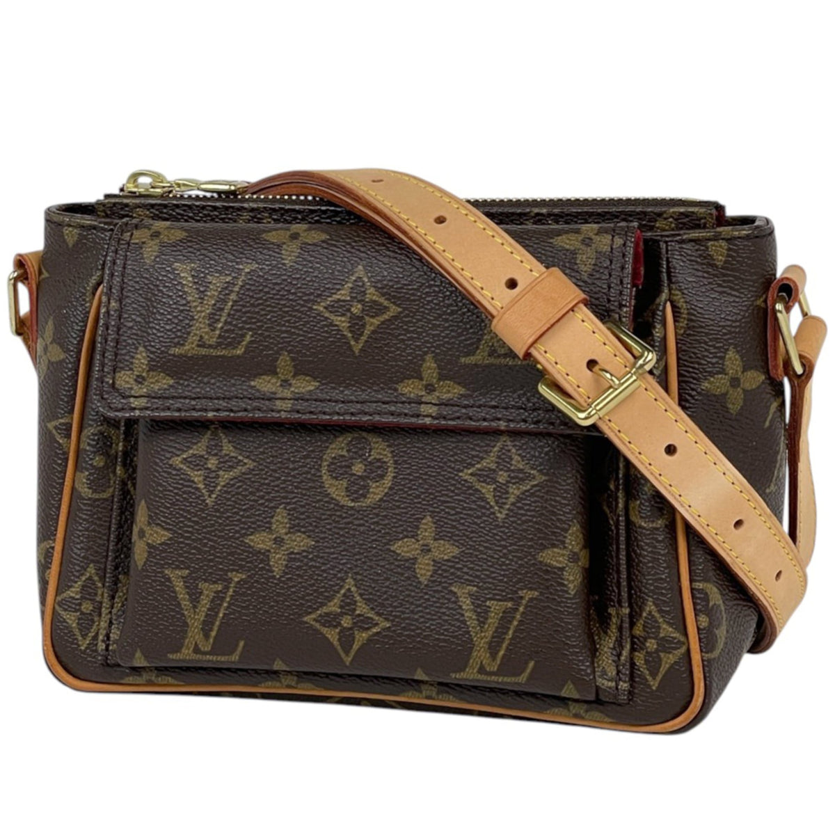 Louis Vuitton Brown Monogram Pochette Shoulder Bag (Pre-Owned)