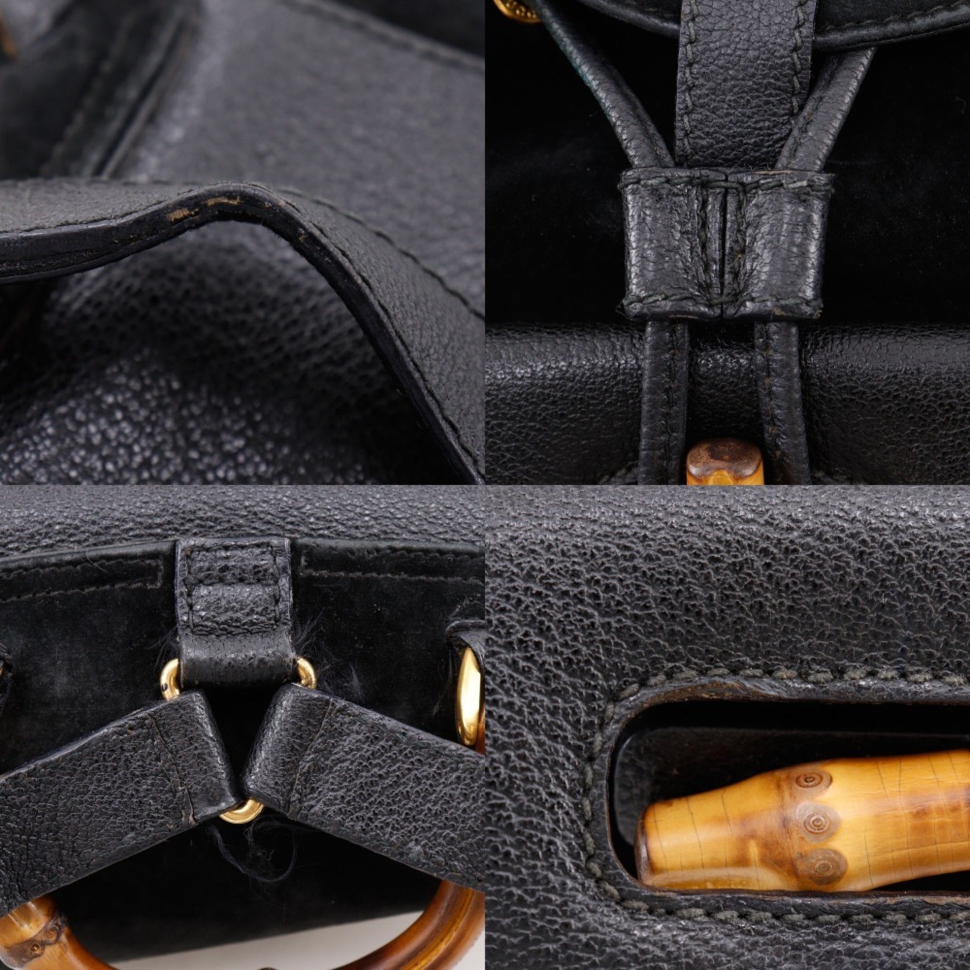 Gucci Black Suede Backpack (Pre-Owned)