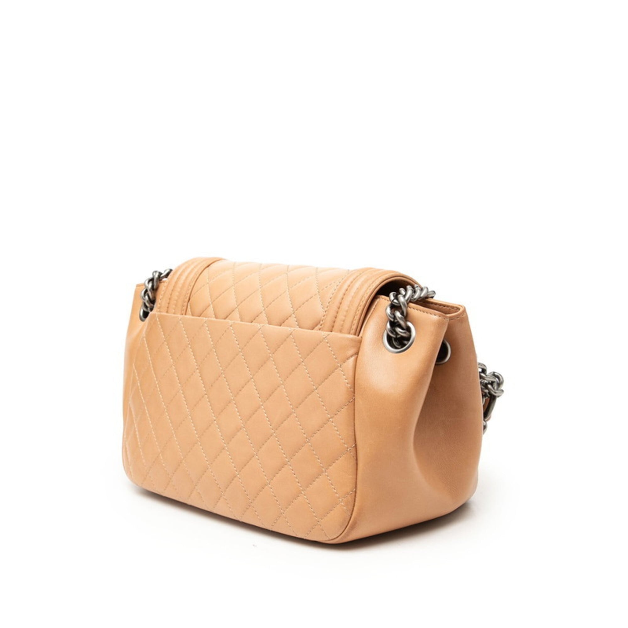 Chanel Beige Leather Shoulder Bag (Pre-Owned)