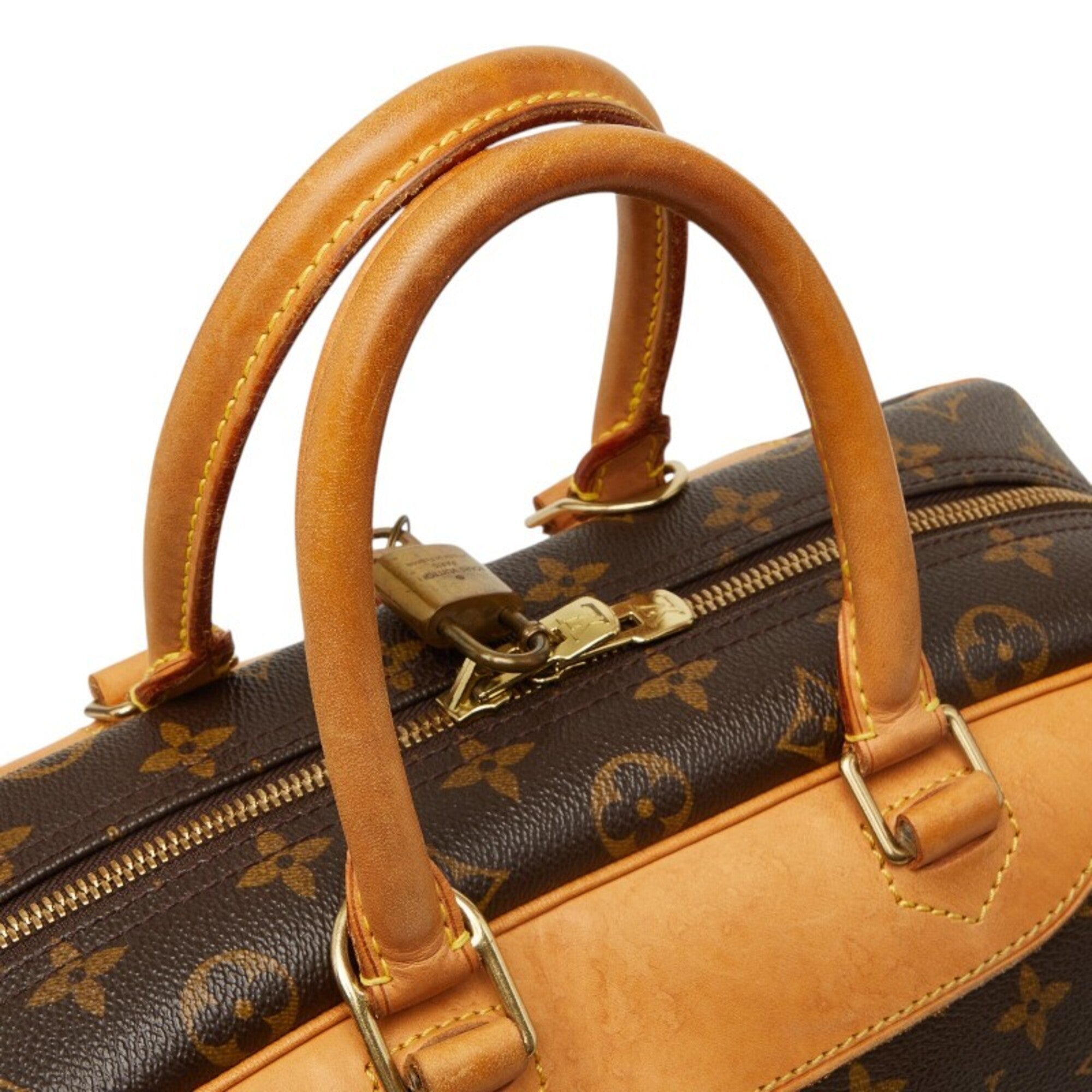 Louis Vuitton Brown Pvc Leather Handbag (Pre-Owned)