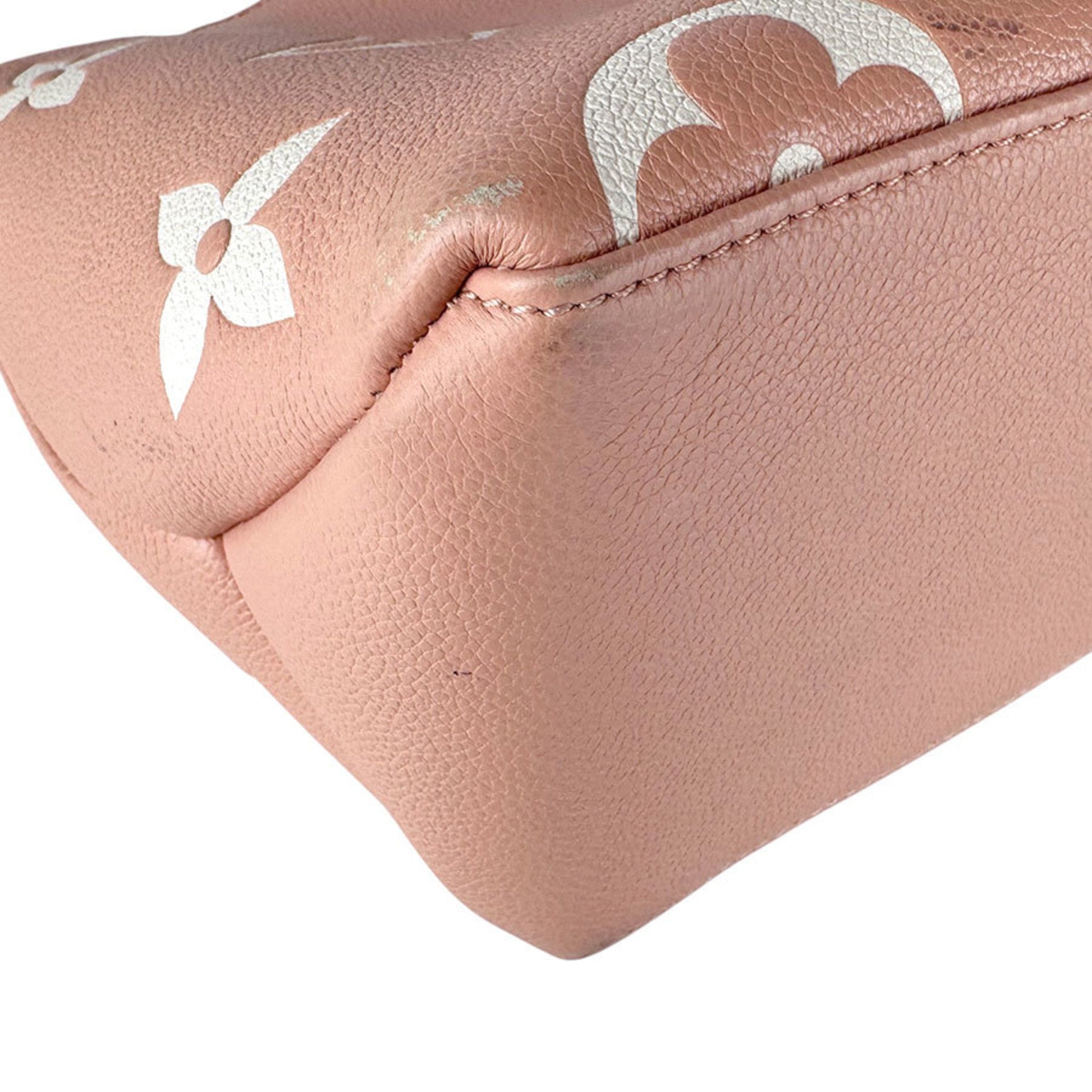 Louis Vuitton Cream Pink Monogram Empreinte Handbag Shoulder Bag (Pre-Owned)