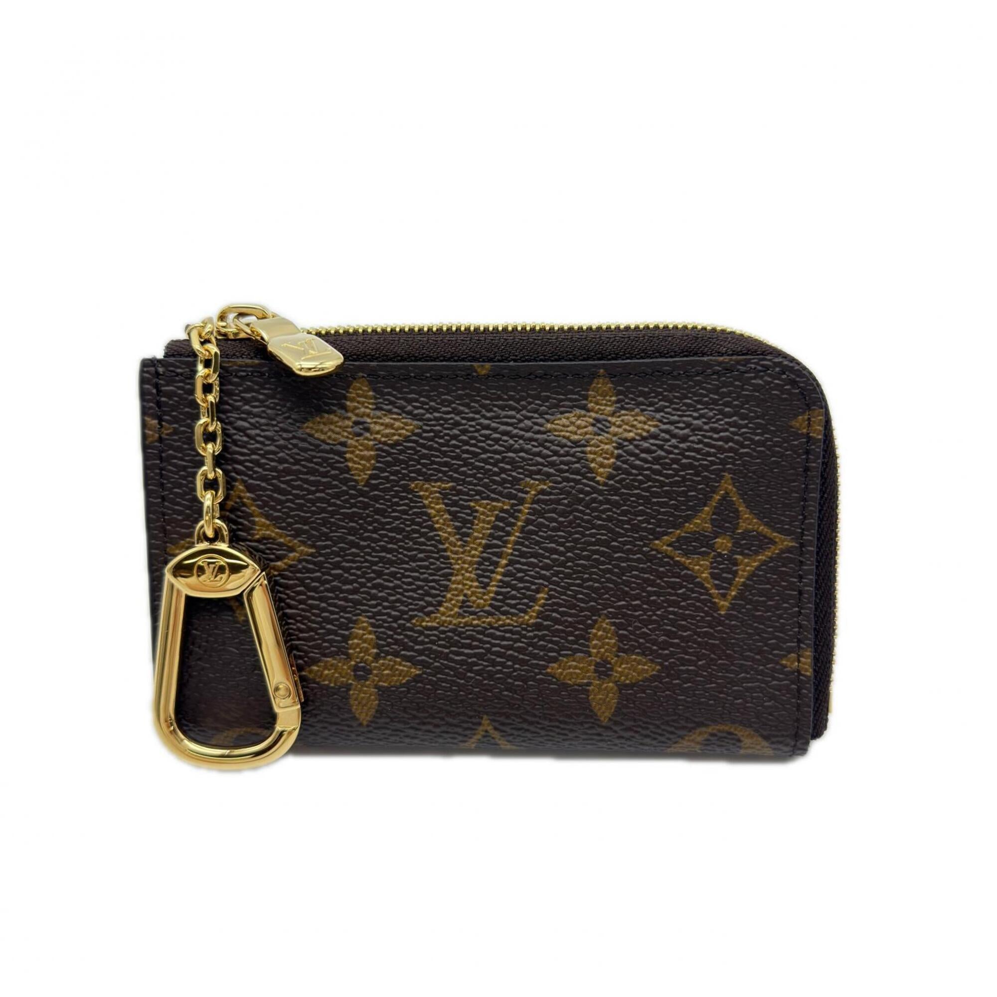 Louis Vuitton Beige Blue Brown Monogram Coated Canvas Coin Purse/Coin Case (Pre-Owned)