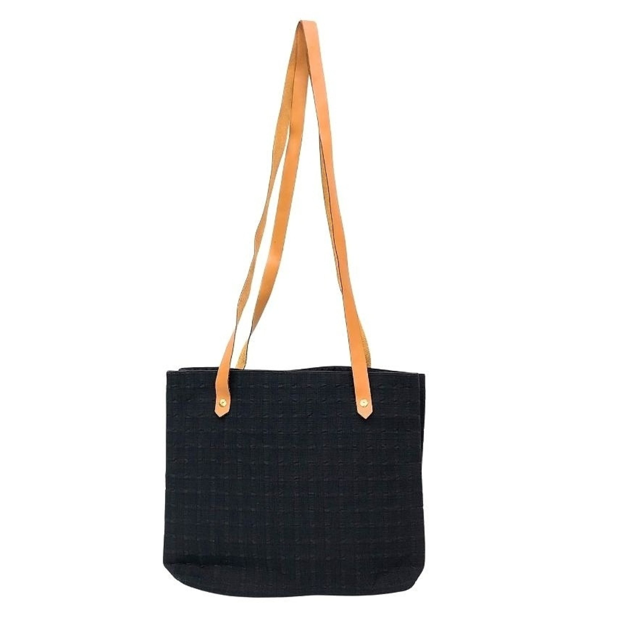Hermes Black Canvas Tote Bag (Pre-Owned)