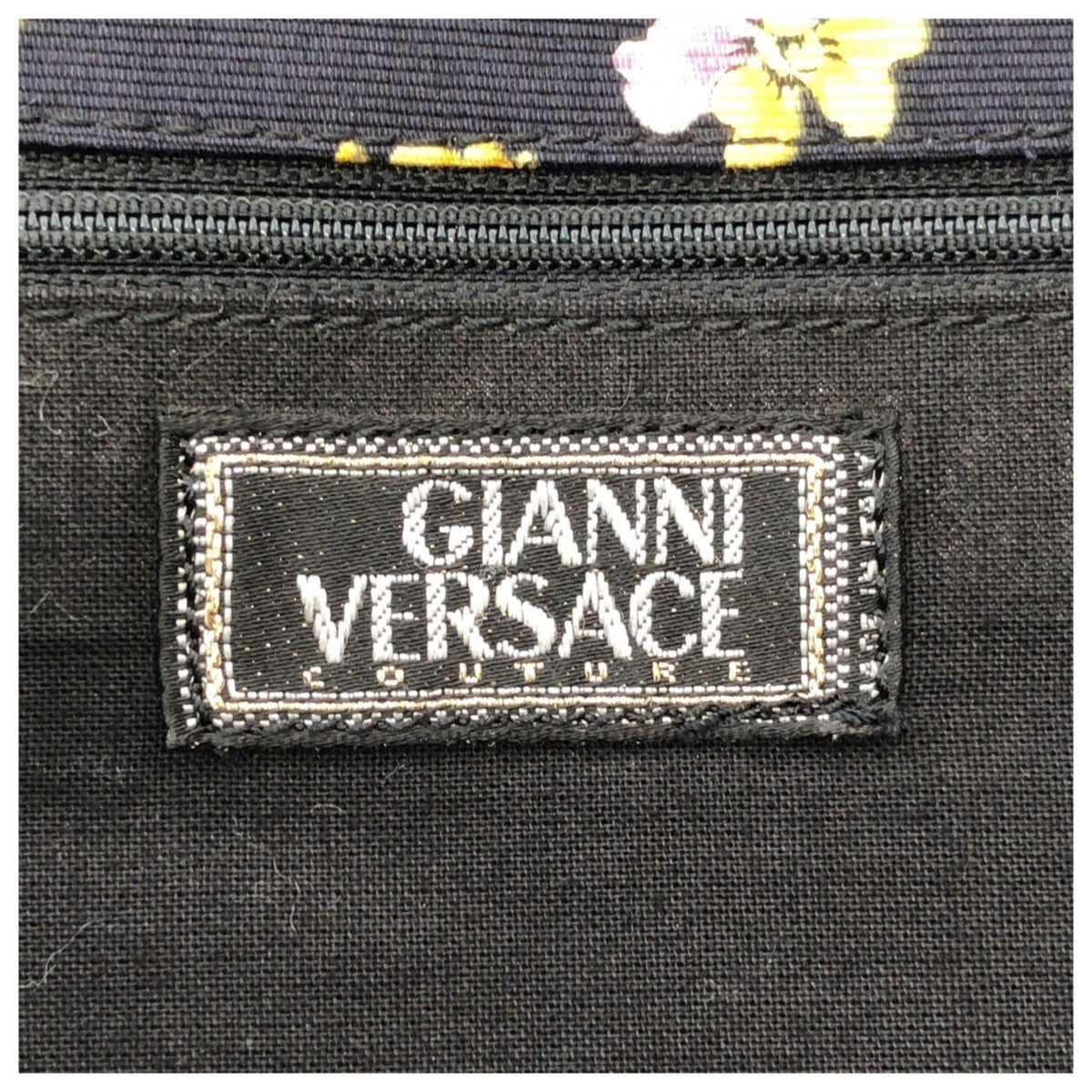 Versace Multi-Color Canvas Shoulder Bag Tote Bag (Pre-Owned)