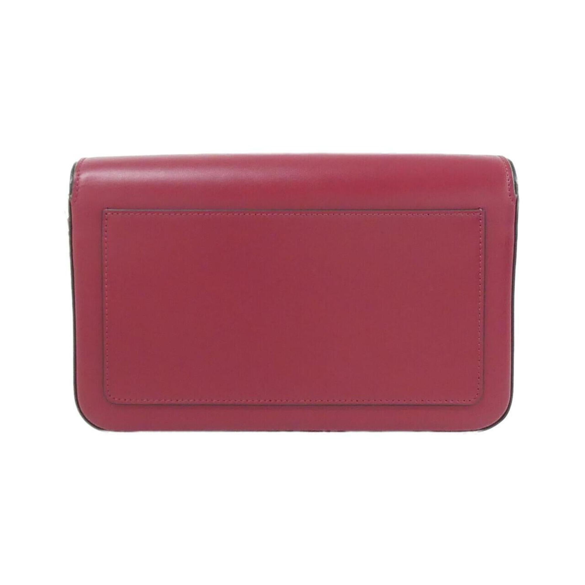 Cartier Bordeaux Leather Shoulder Bag (Pre-Owned)