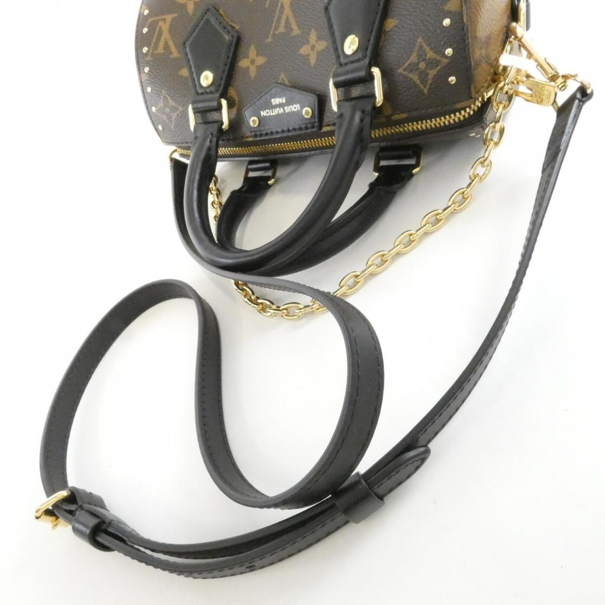 Louis Vuitton Marron Coated Canvas Boston Bag (Pre-Owned)