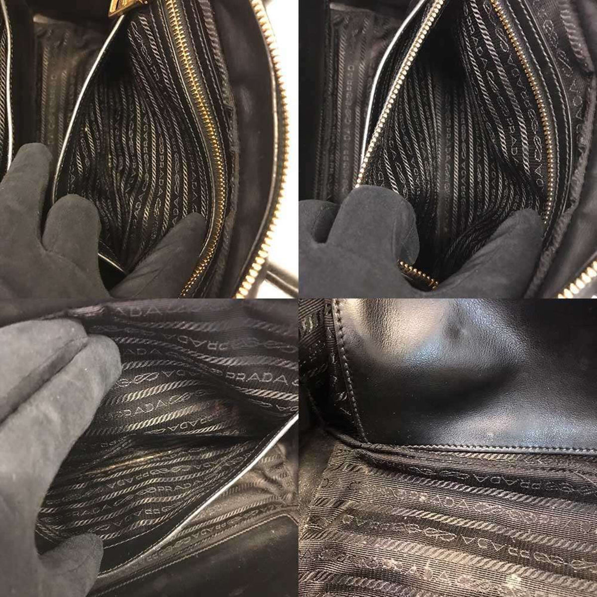 Prada Mirage Black Handbag (Pre-Owned)