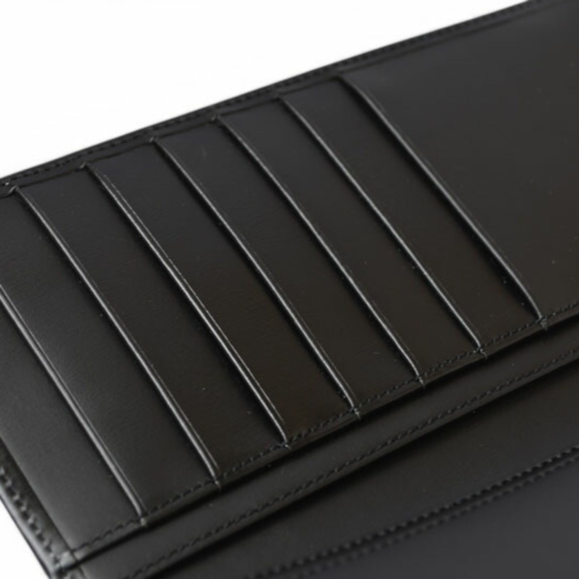 Cartier Pasha Black Leather Long Wallet (Bi-Fold) (Pre-Owned)