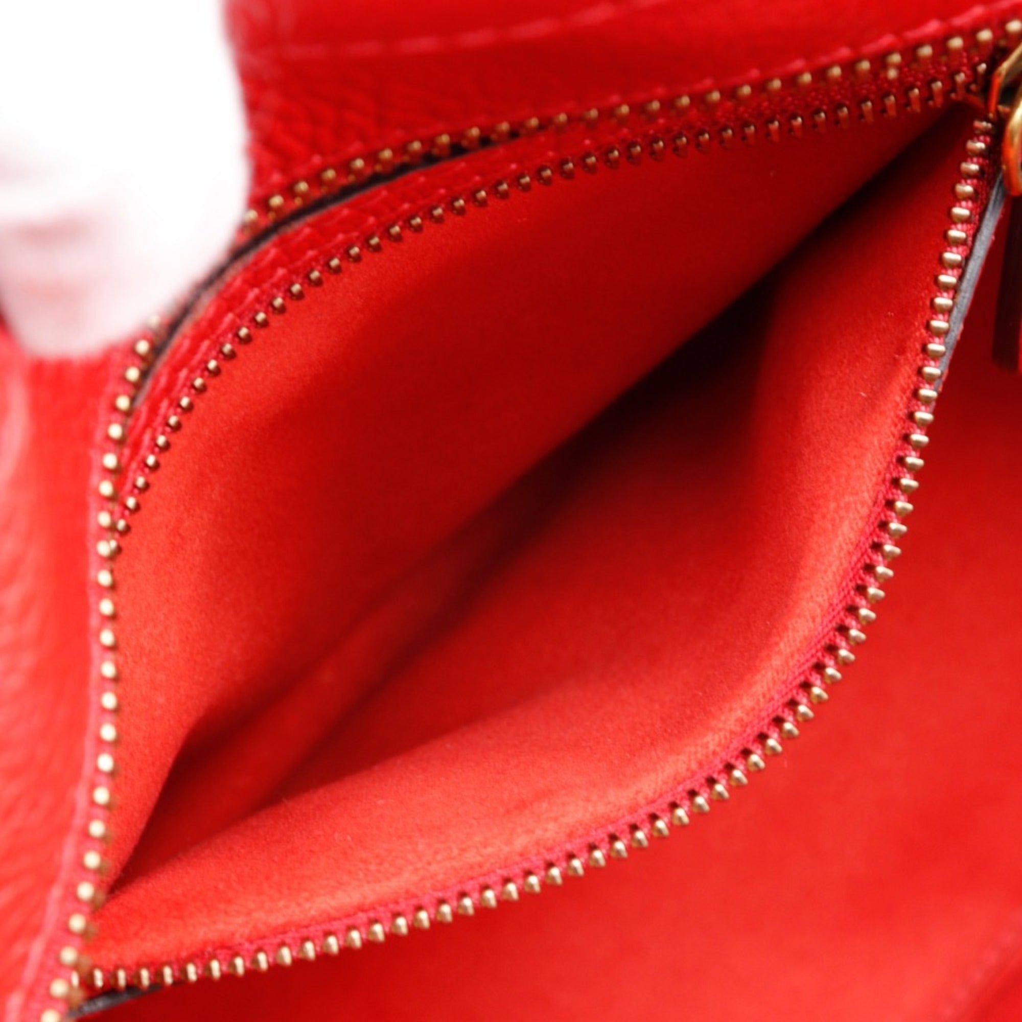 Celine Red Color Leather Handbag (Pre-Owned)
