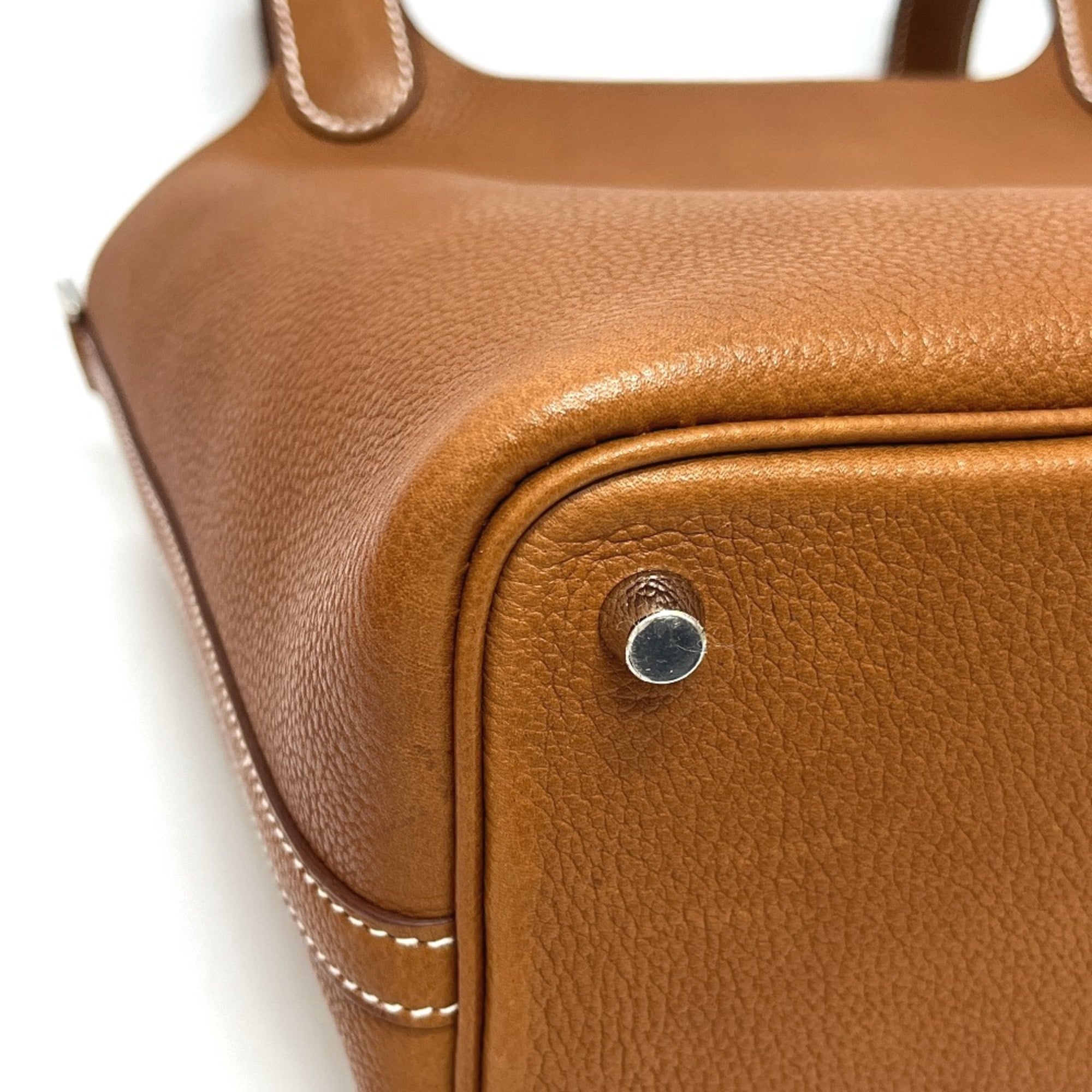Hermes Fauve Barenia Leather Handbag (Pre-Owned)