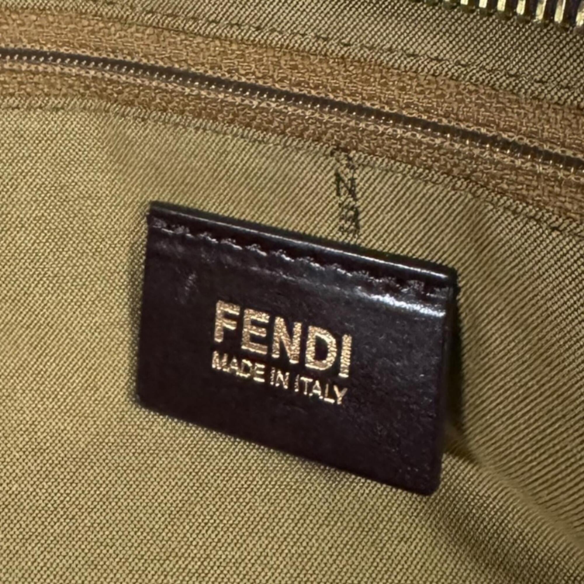 Fendi Brown Canvas Tote Bag (Pre-Owned)