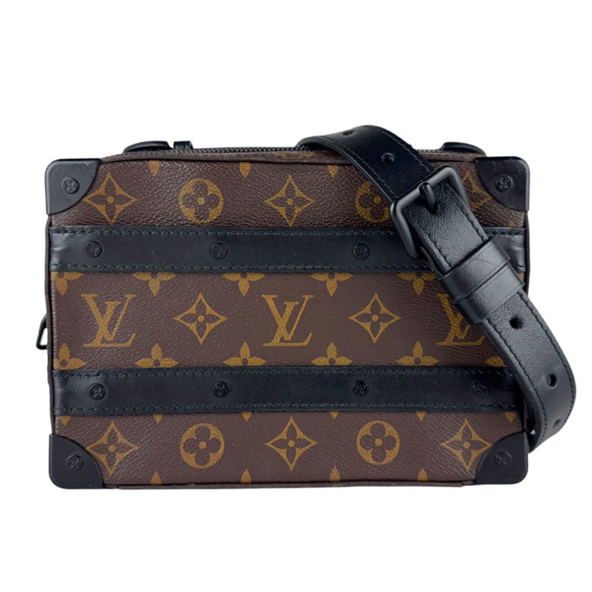 Louis Vuitton Black Brown Monogram Macassar Shoulder Bag (Pre-Owned)